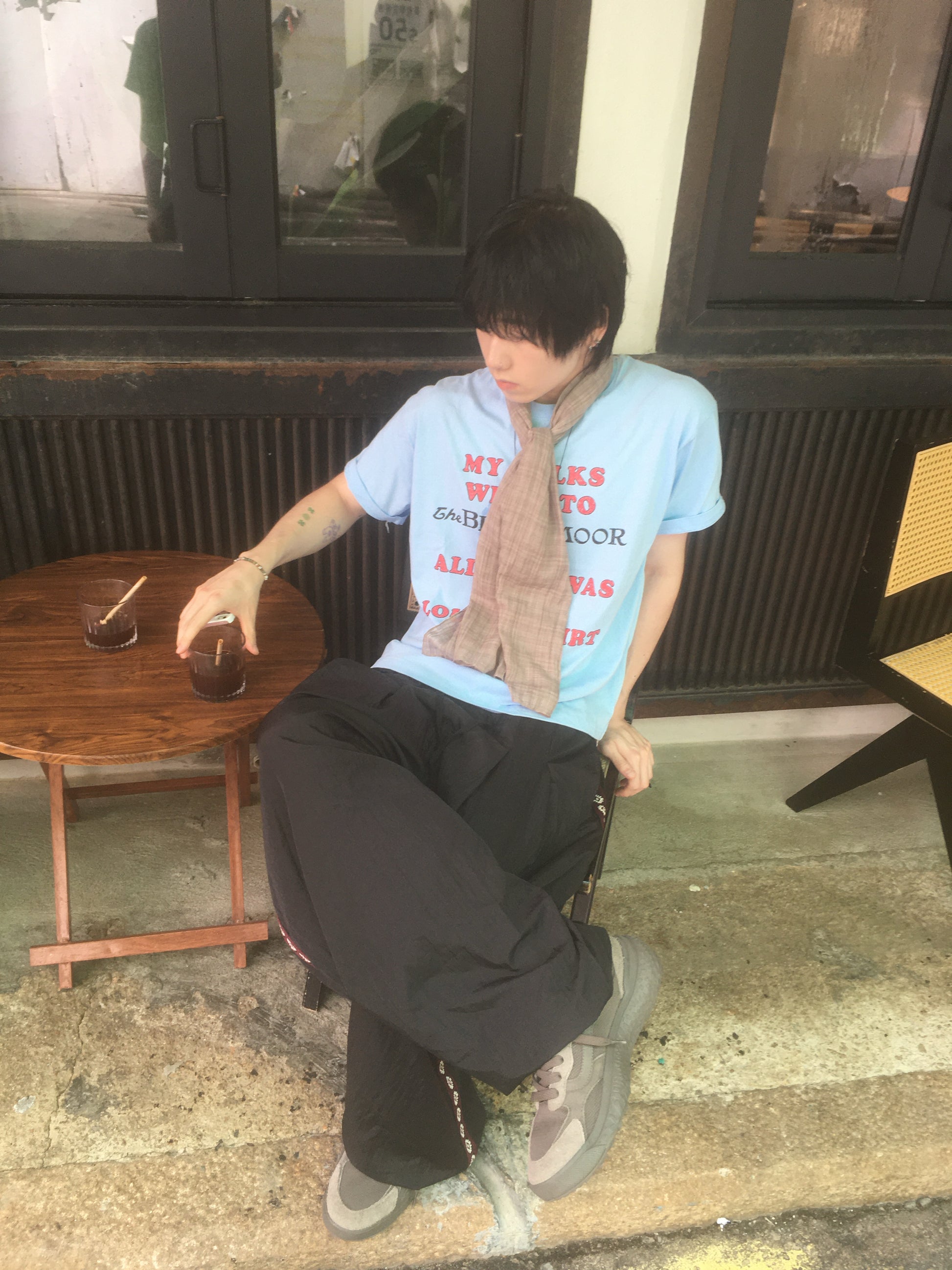 vintage lousy tee (sky blue)