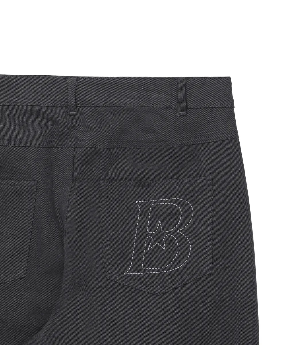 BAUF STAR SYMBOL PANTS (CHARCOAL)