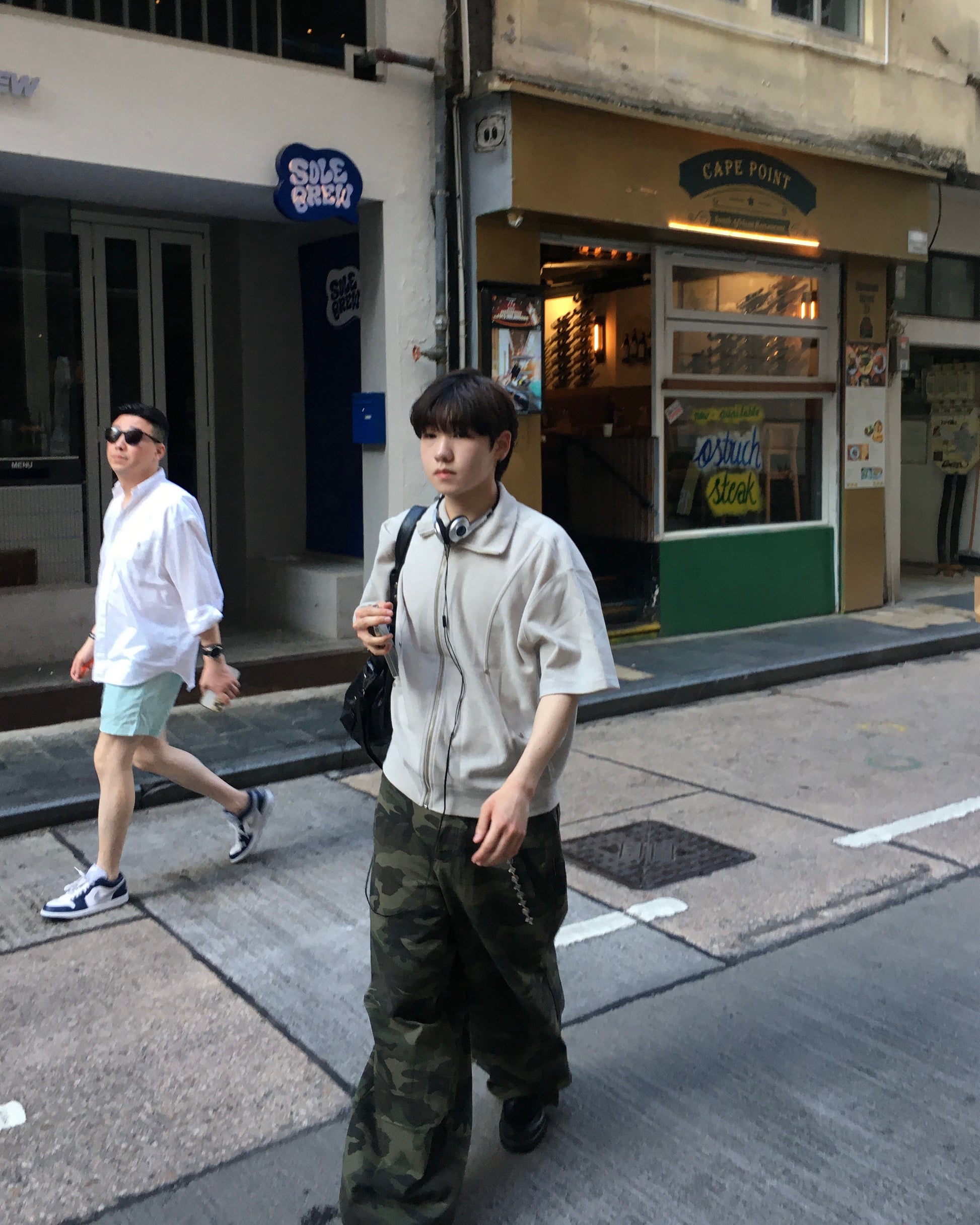(in stock) camo washed pants (khaki)