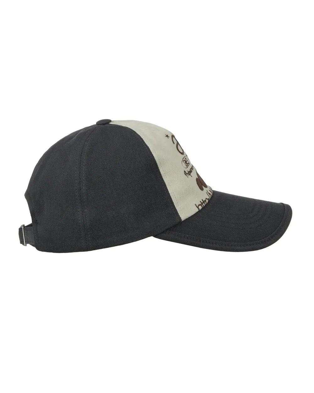 AEAE WEB LOGO 5 PANNEL BALL CAP (NAVY/IVORY)