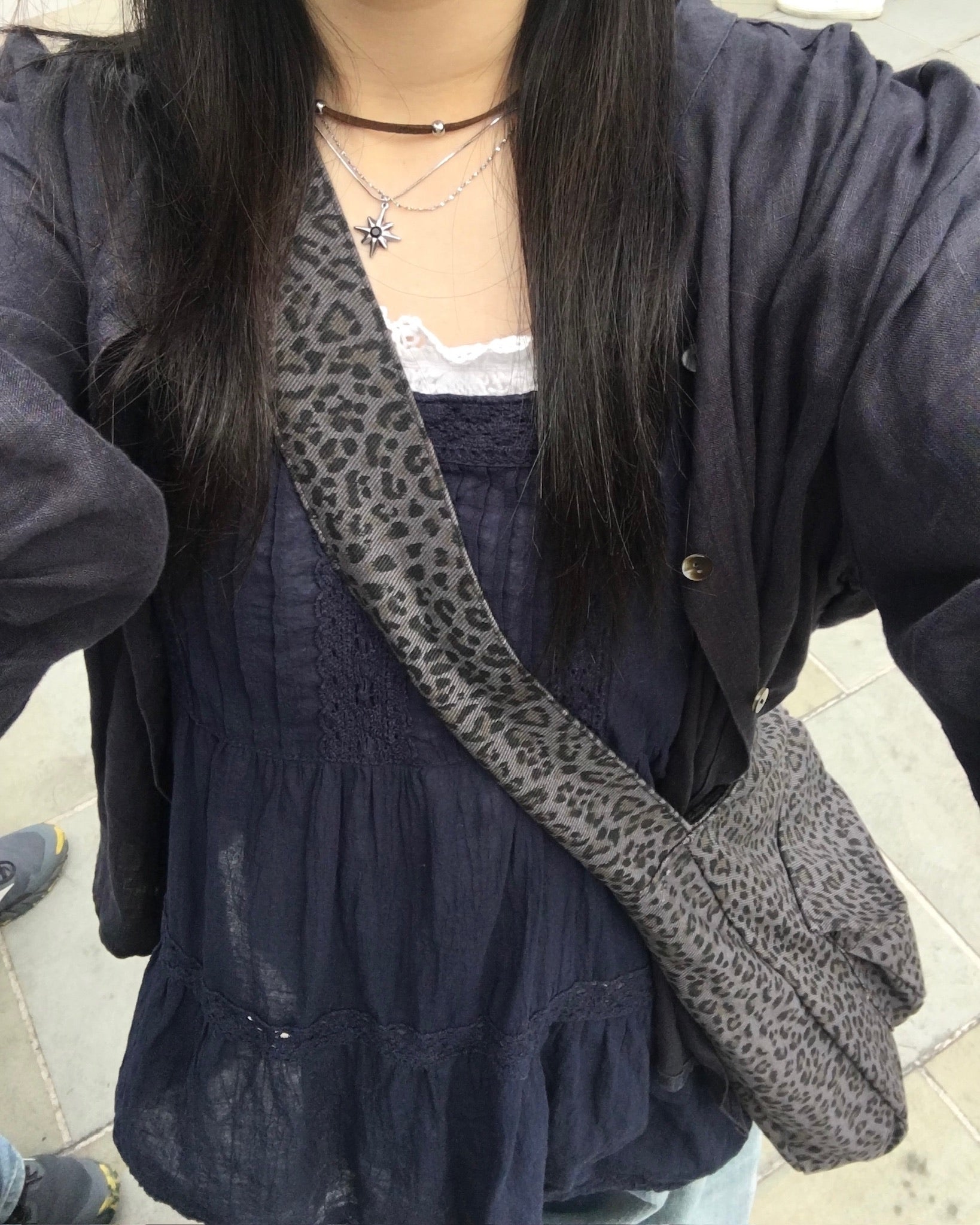 leopard shoulder bag