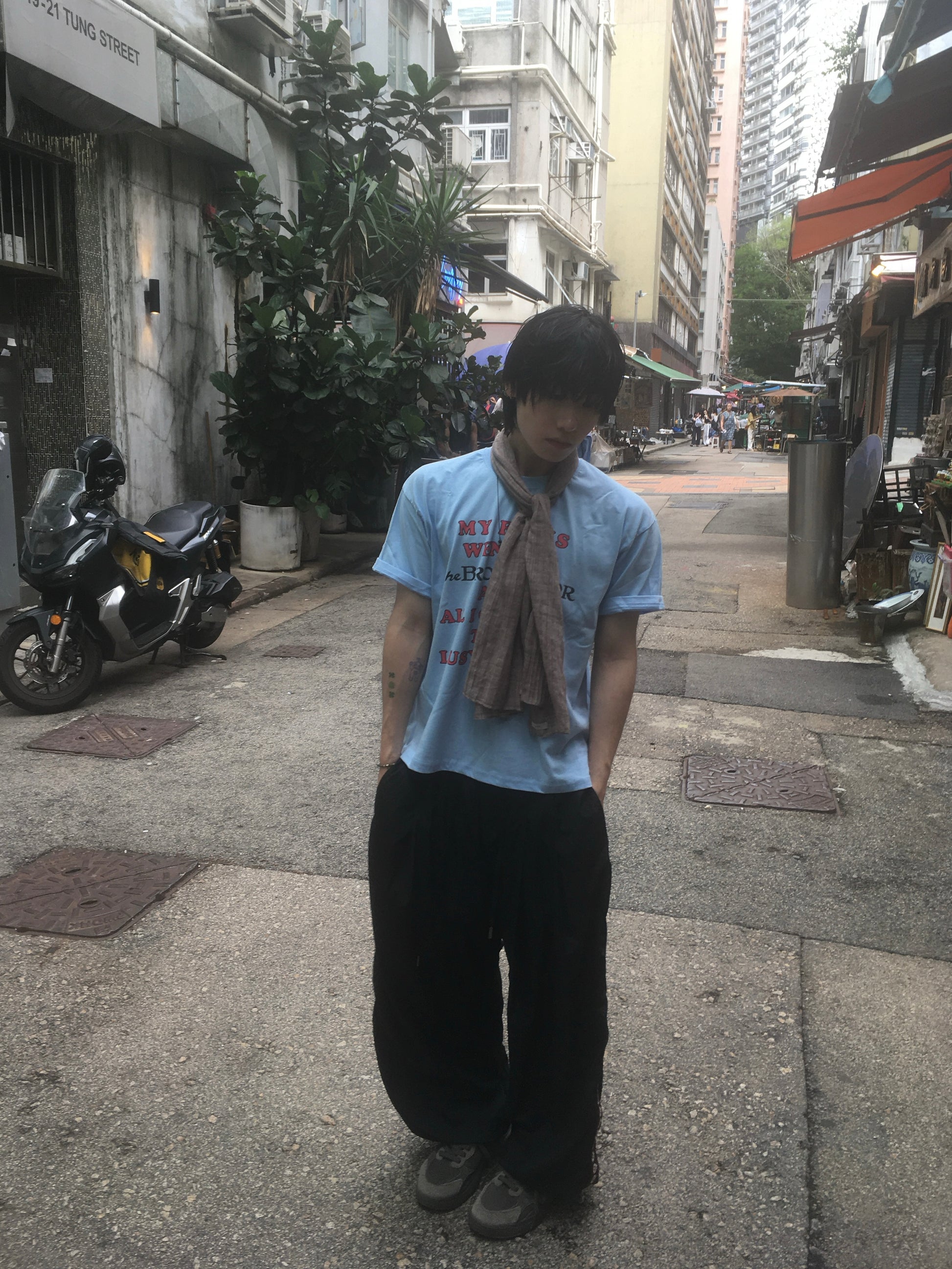 vintage lousy tee (sky blue)