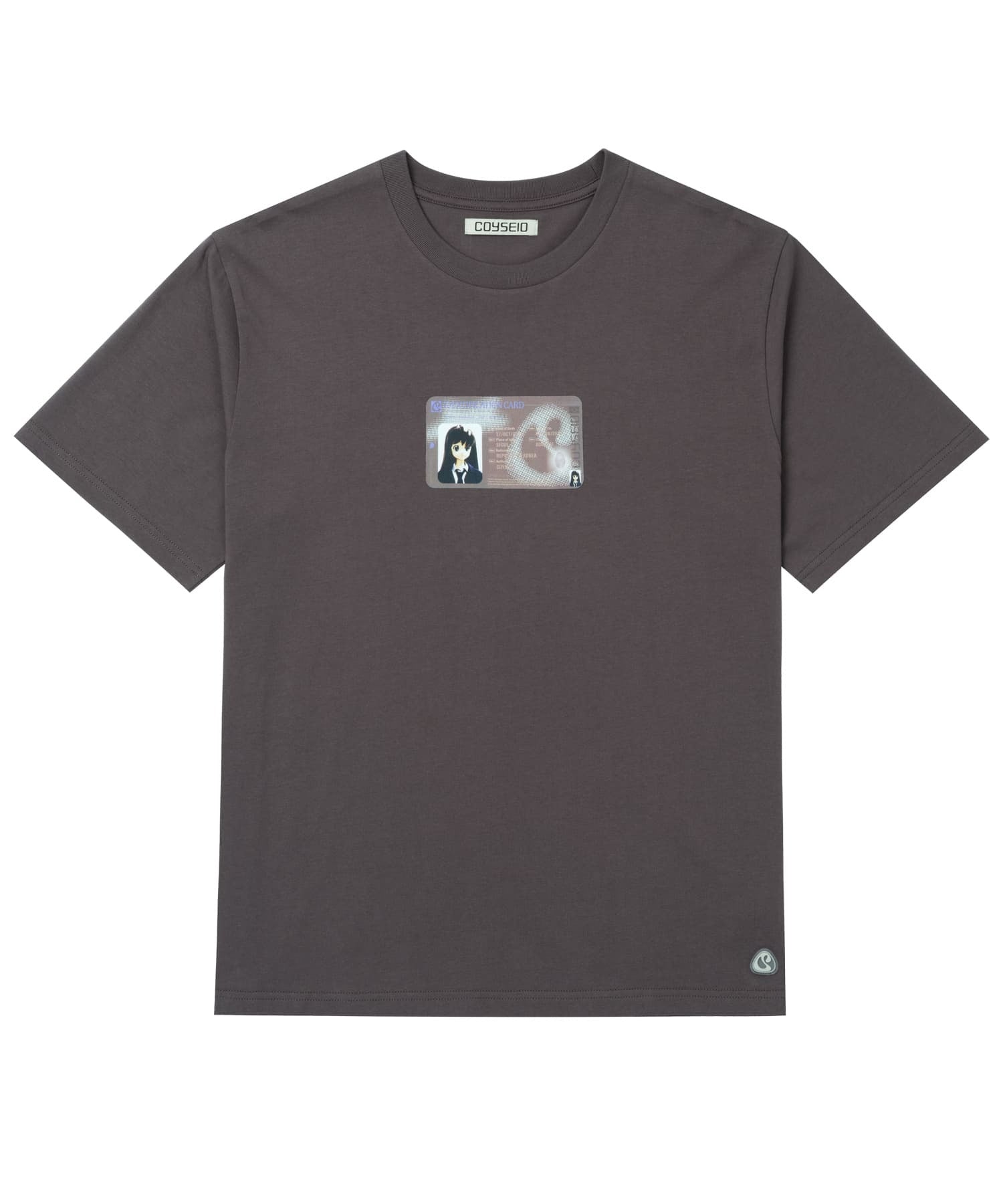 ✪【𝘱𝘳𝘦-𝘰𝘳𝘥𝘦𝘳】coyseio ID card regular t-shirt (2 color)