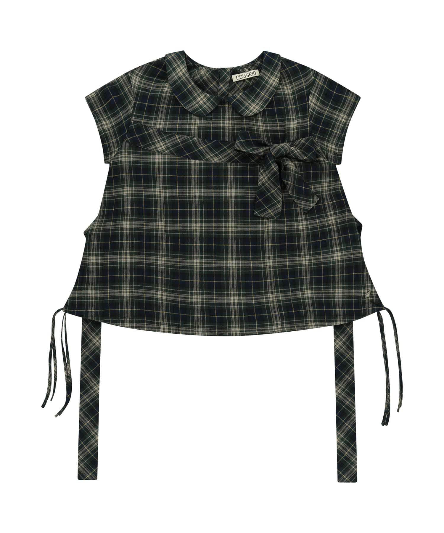 ✪【𝘱𝘳𝘦-𝘰𝘳𝘥𝘦𝘳】coyseio bow blouse (check)