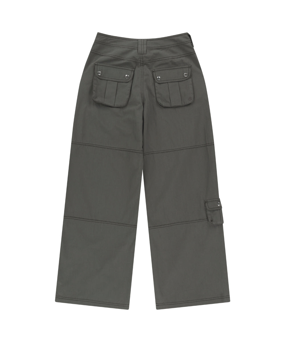 ✪【𝘱𝘳𝘦-𝘰𝘳𝘥𝘦𝘳】coyseio snap work pants (2 color)