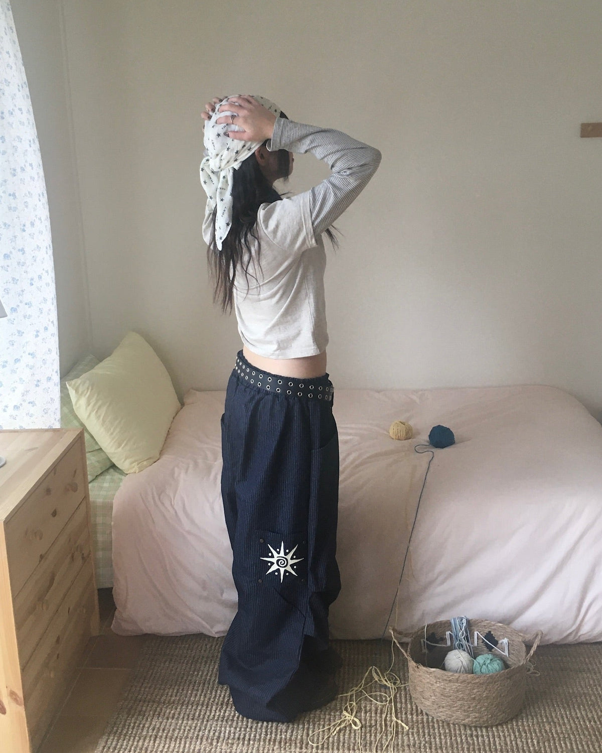 (★best) sun striped pants (blue)