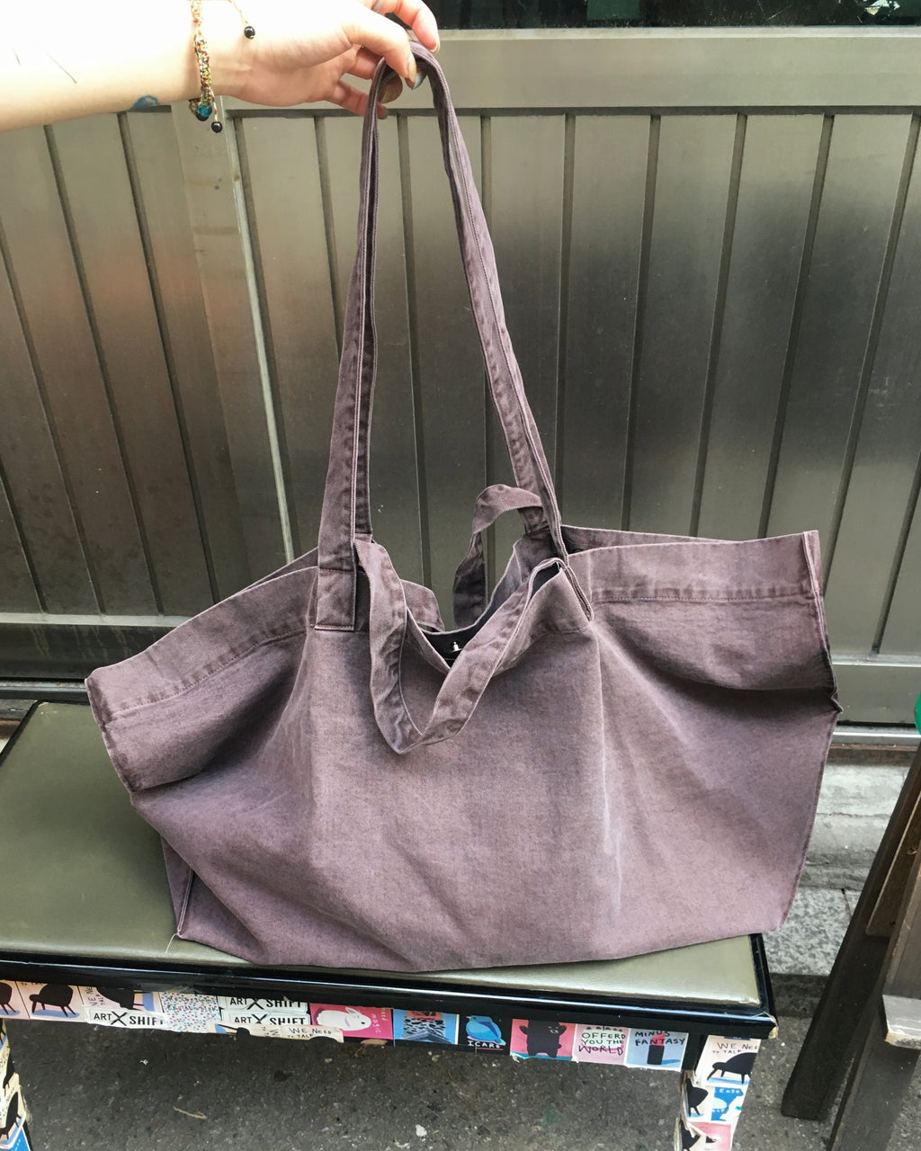 vintage washed bag (brown)