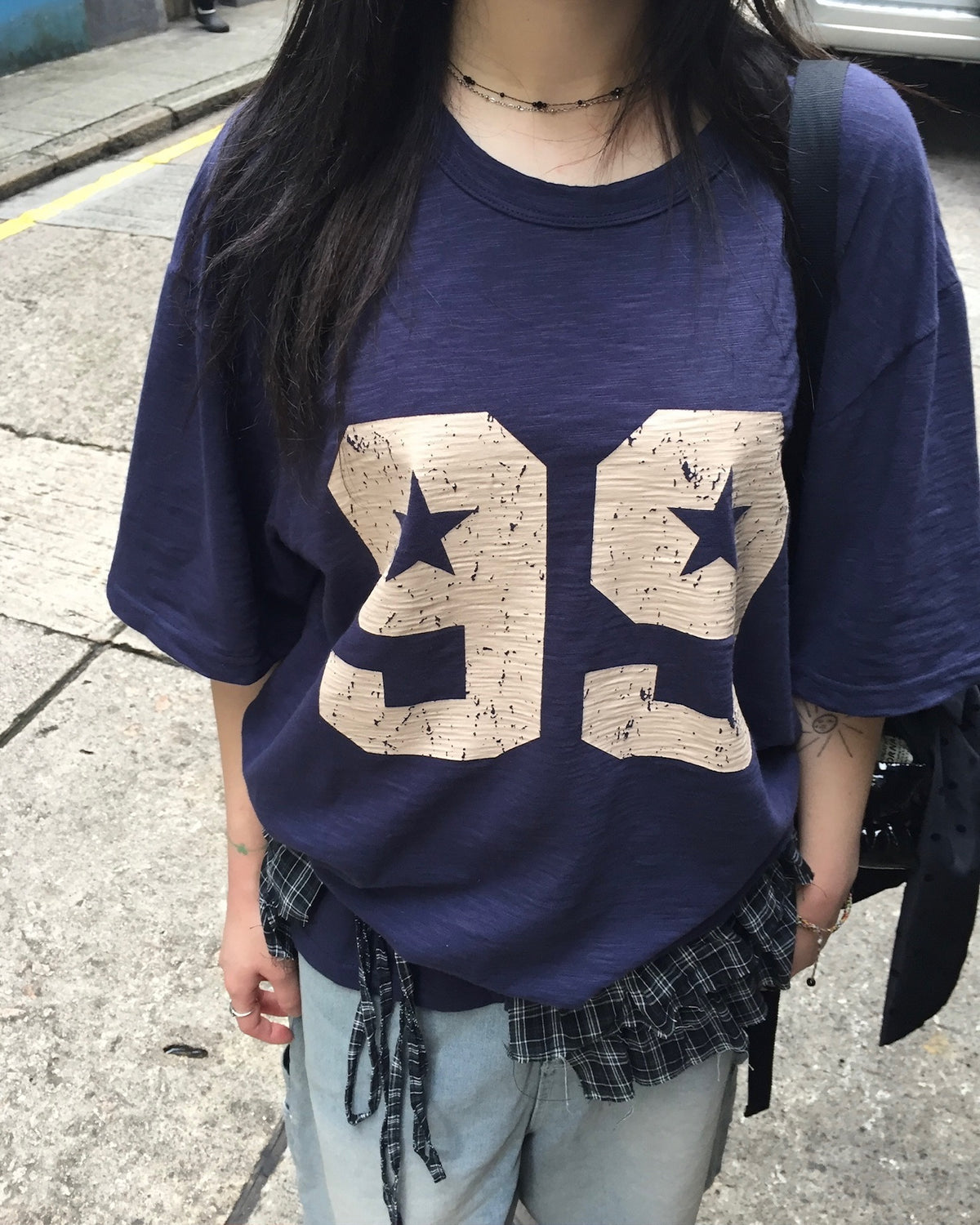 99 painted tee (navy)