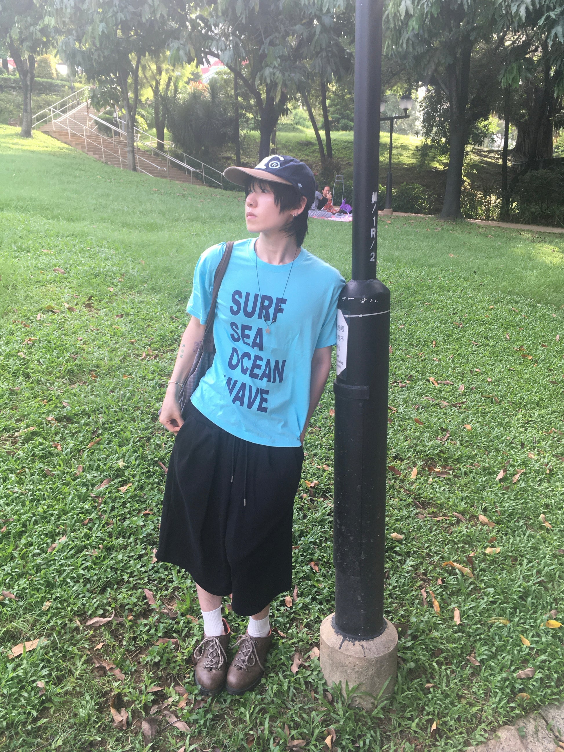 recipe letter tee (ocean)