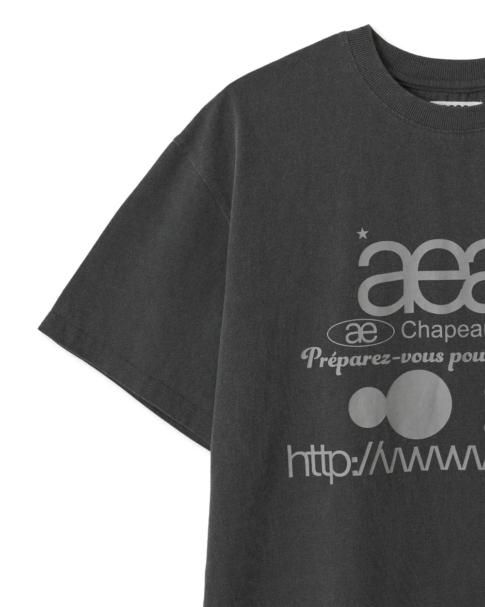 AEAE WEB LOGO T-SHIRTS (CHARCOAL)