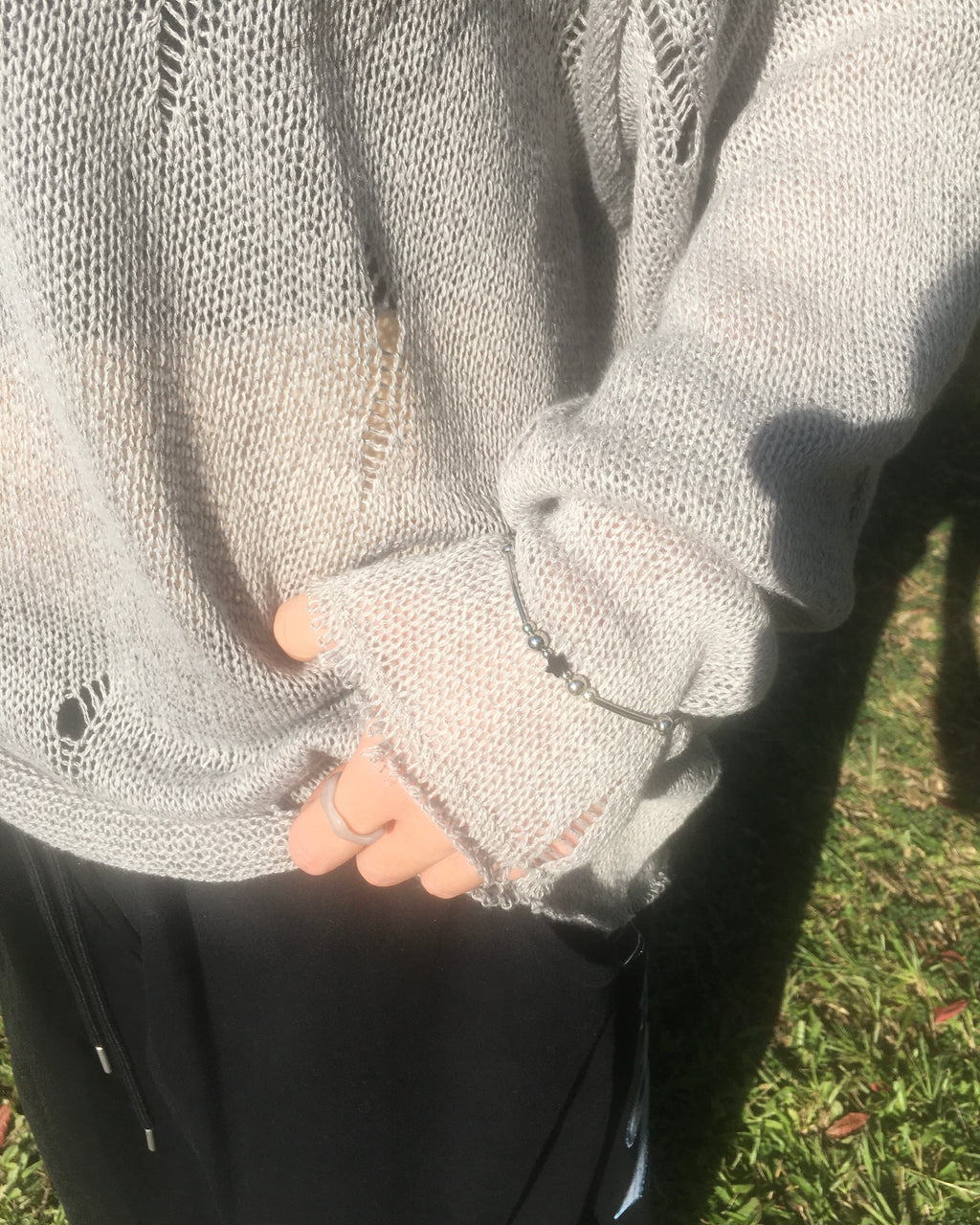 galaxy star bracelet (black)