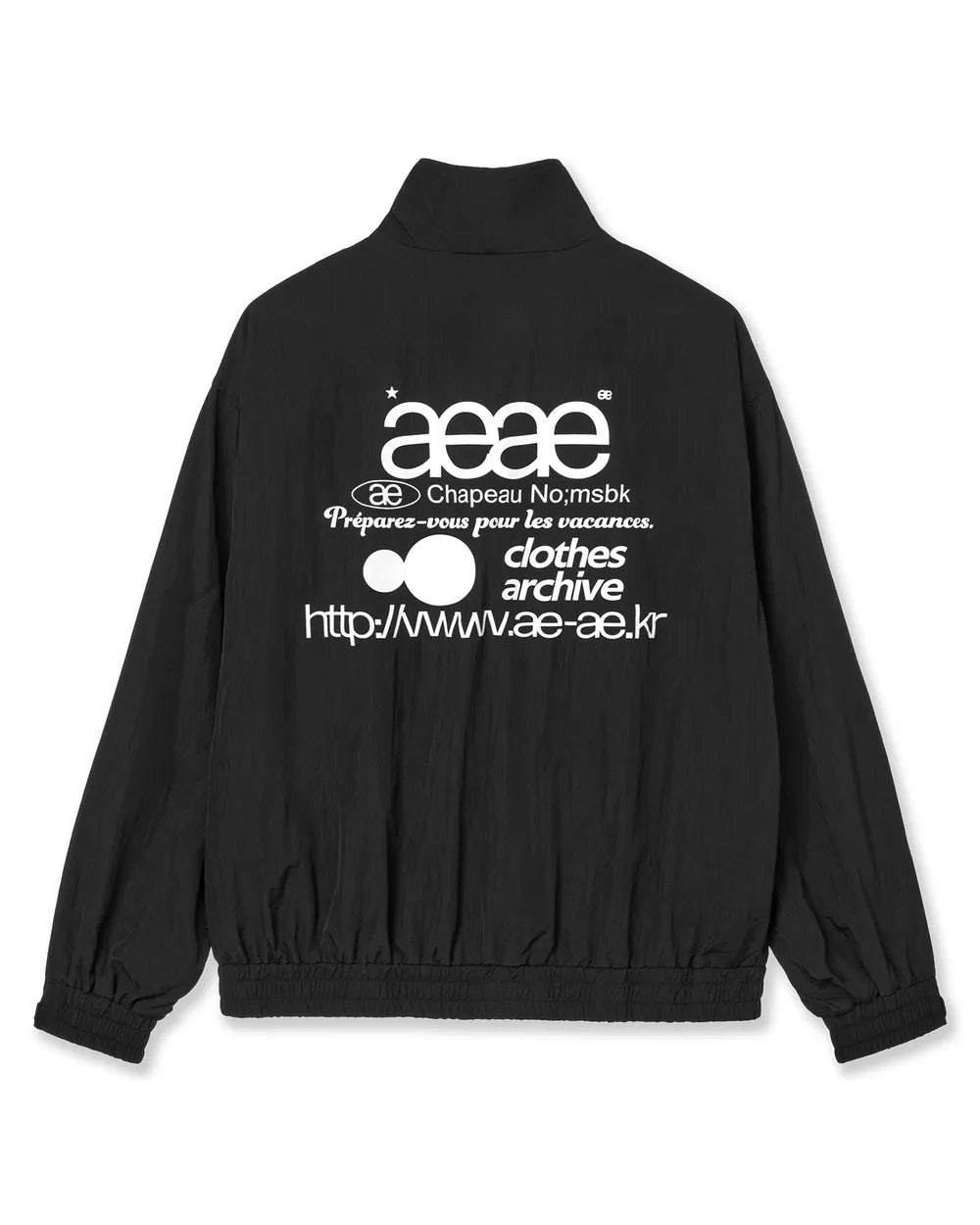 AEAE WEB LOGO TEAM JACKET (BLACK)