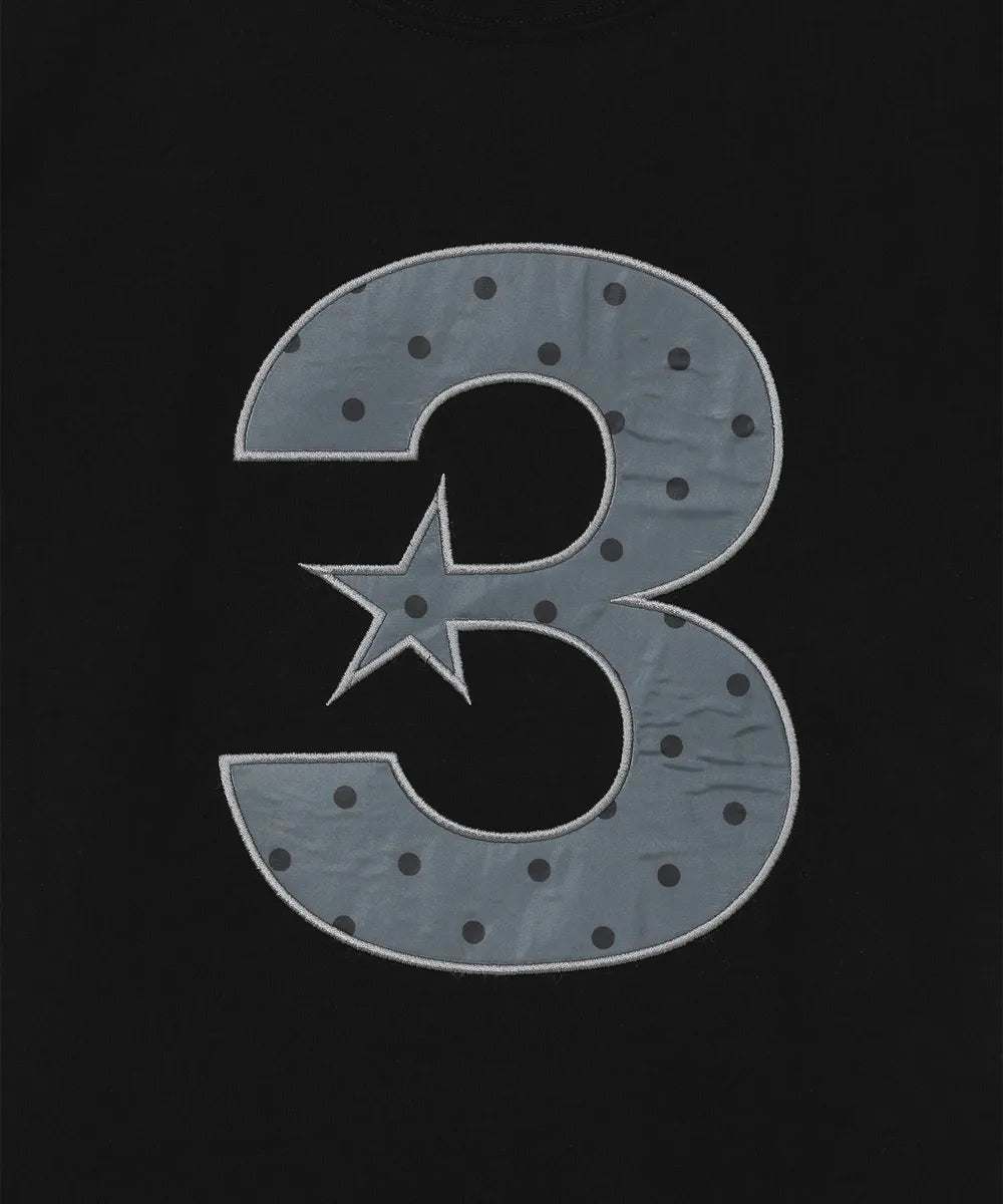 BAUF 3 LOGO DOT SLIM FIT T-SHIRT (BLACK)