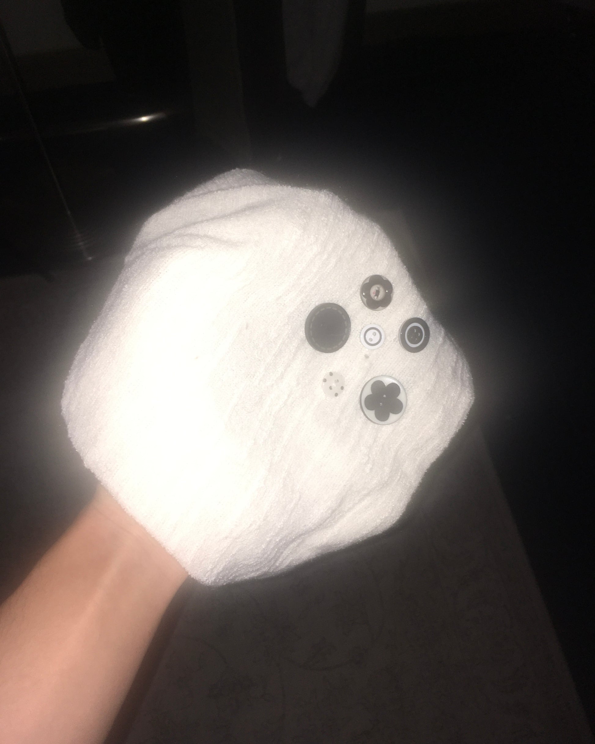 button beanie (ivory)