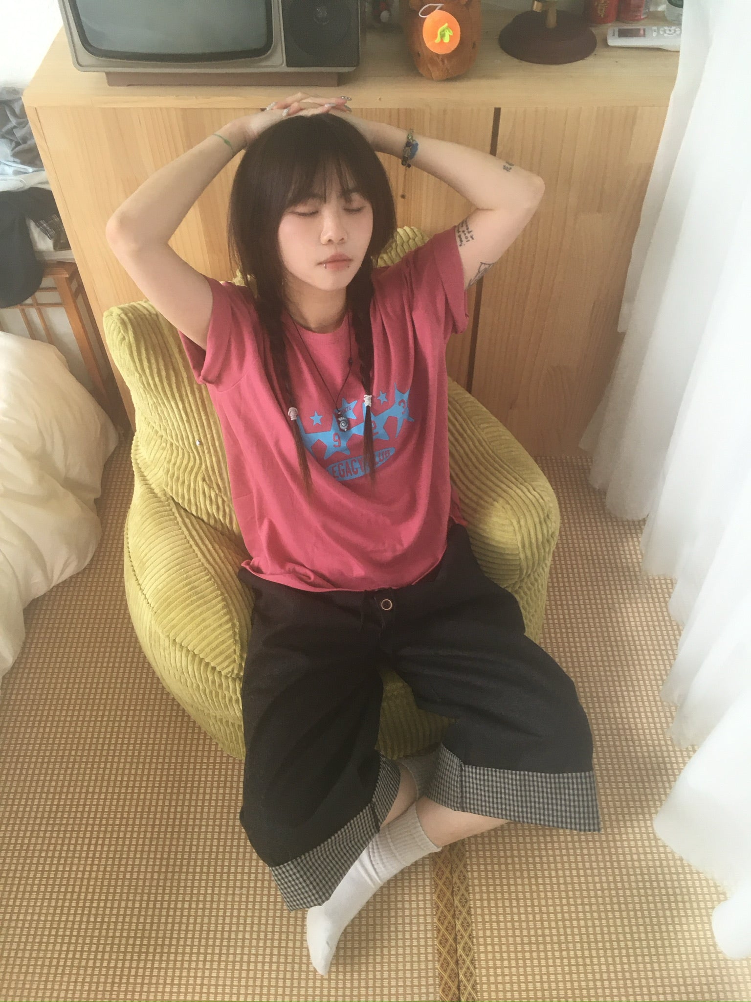 1923 star tee (raspberry)