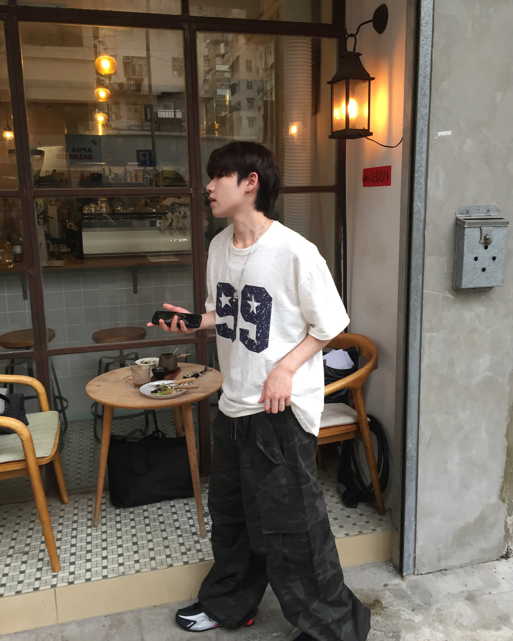 military camo work pants (charcoal)