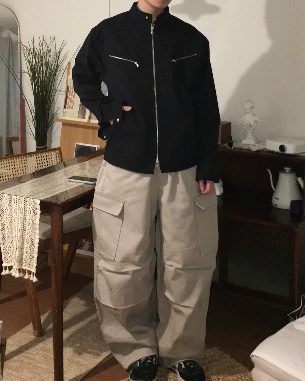 (in stock) motorstitch nylon jacket