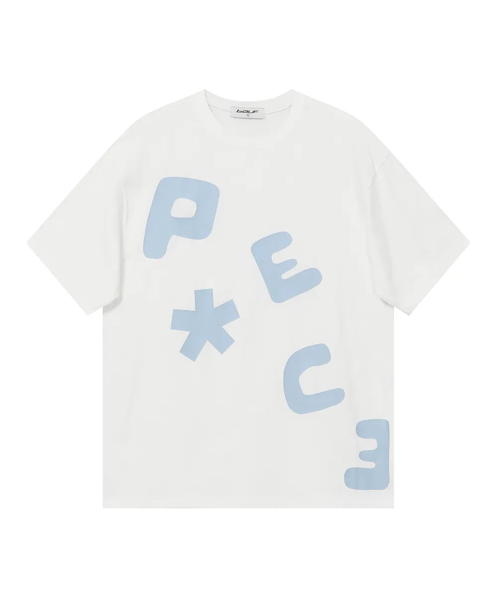 BAUF PEACE LOGO T-SHIRT (WHITE)