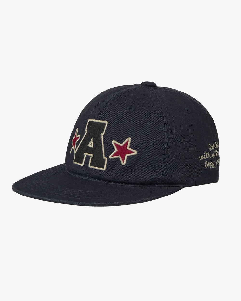 AEAE WASHED CAPITAL LOGO CAP (NAVY)