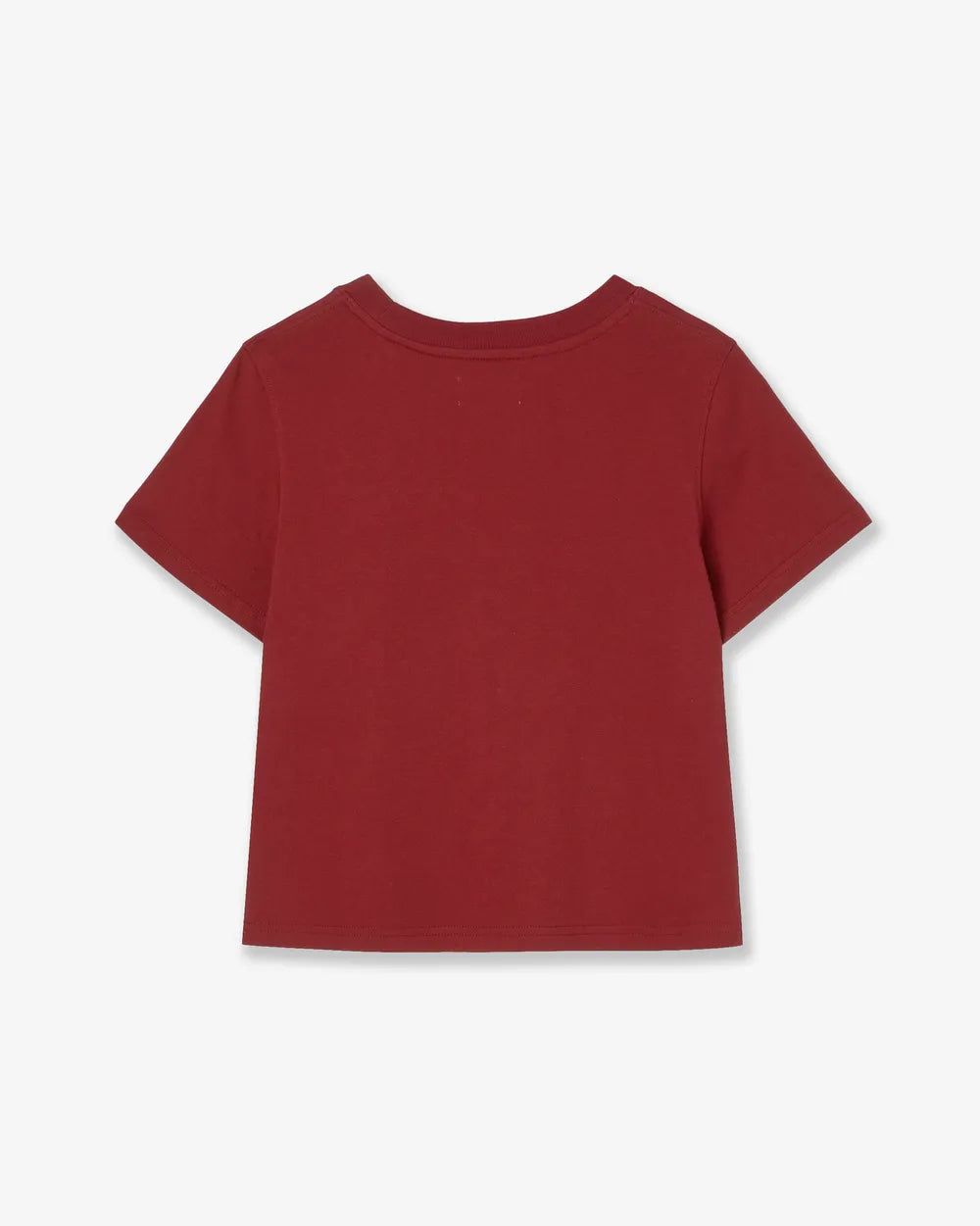 AEAE WEB LOGO CROP T-SHIRTS (BURGUNDY)
