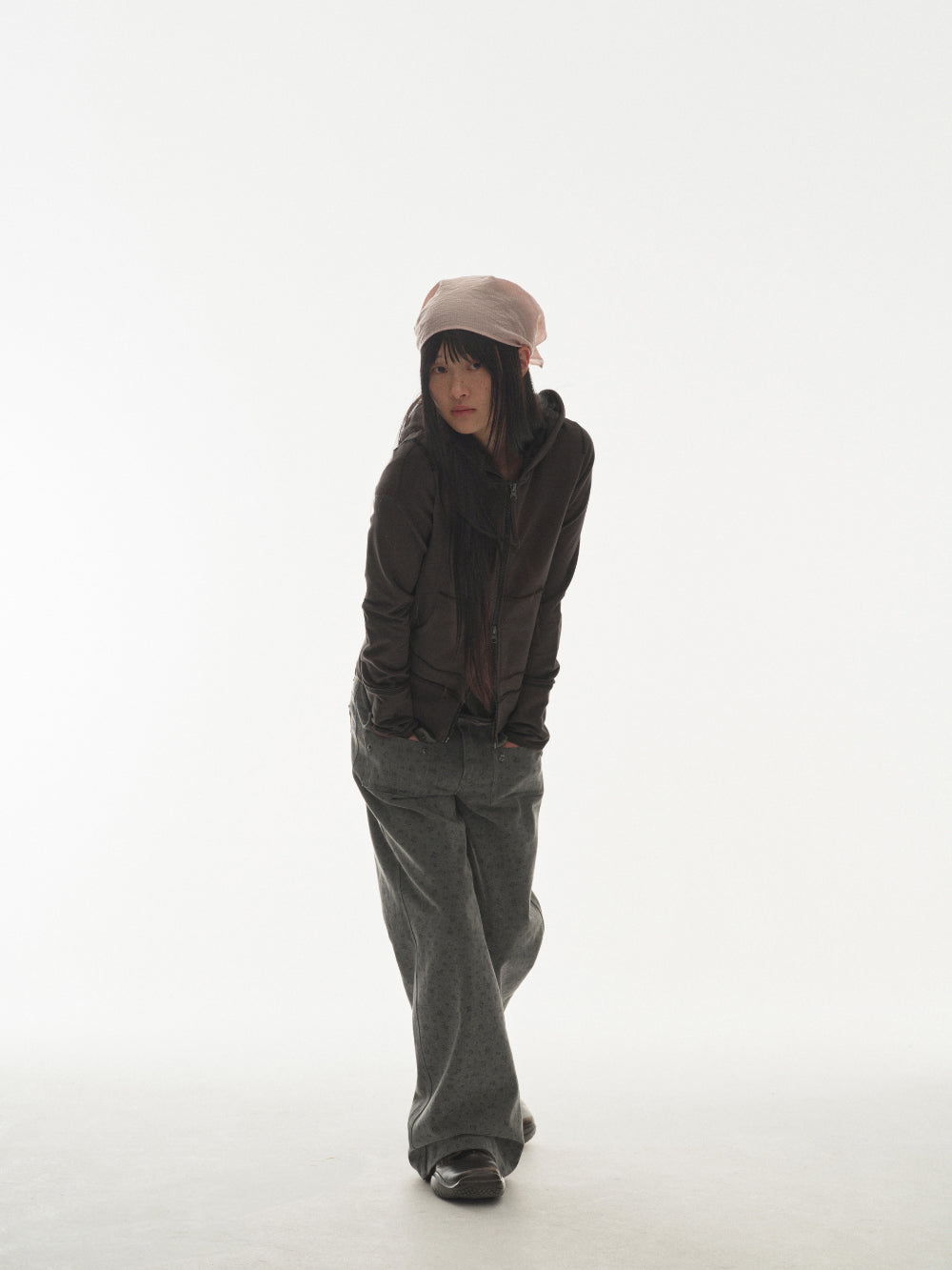 ✪【𝘱𝘳𝘦-𝘰𝘳𝘥𝘦𝘳】coyseio stitch hood zip-up (3 color)