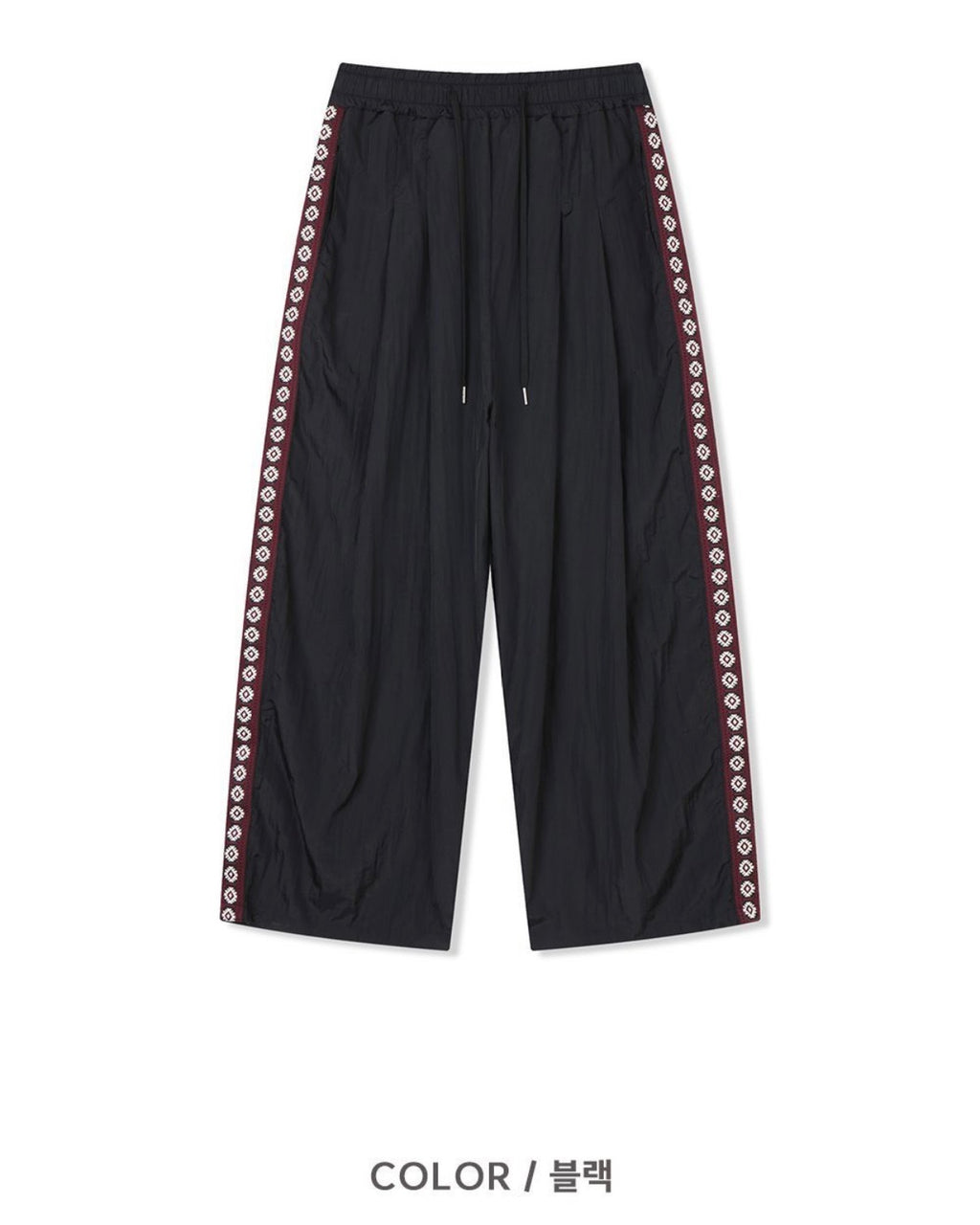 side sun nylon pants (grey)