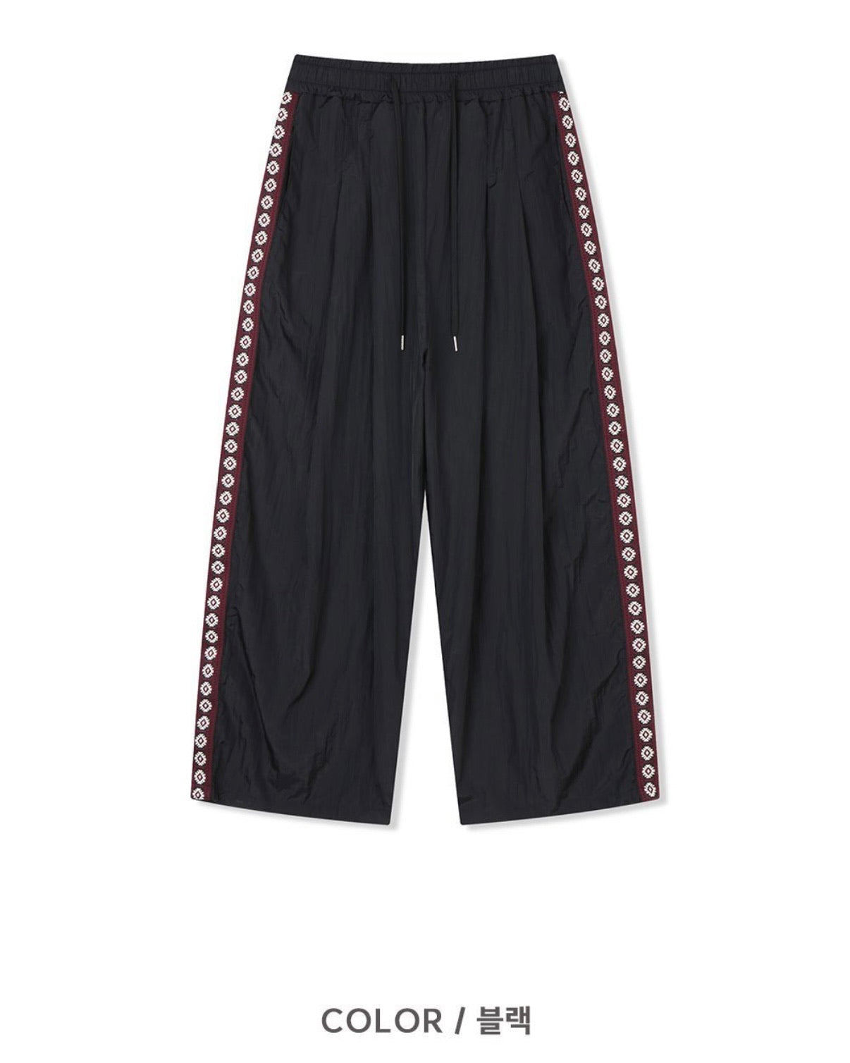side sun nylon pants (grey)