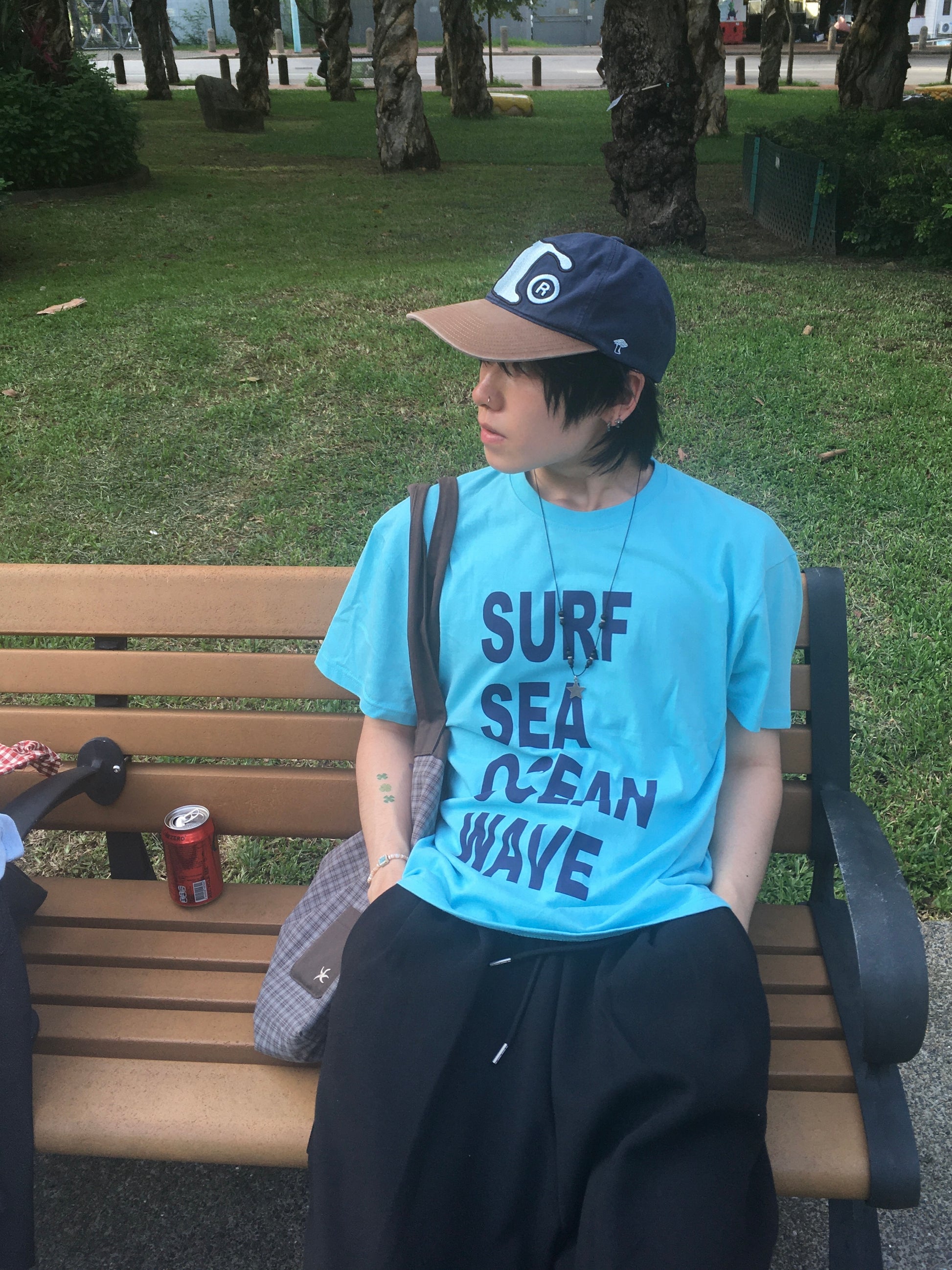 recipe letter tee (ocean)
