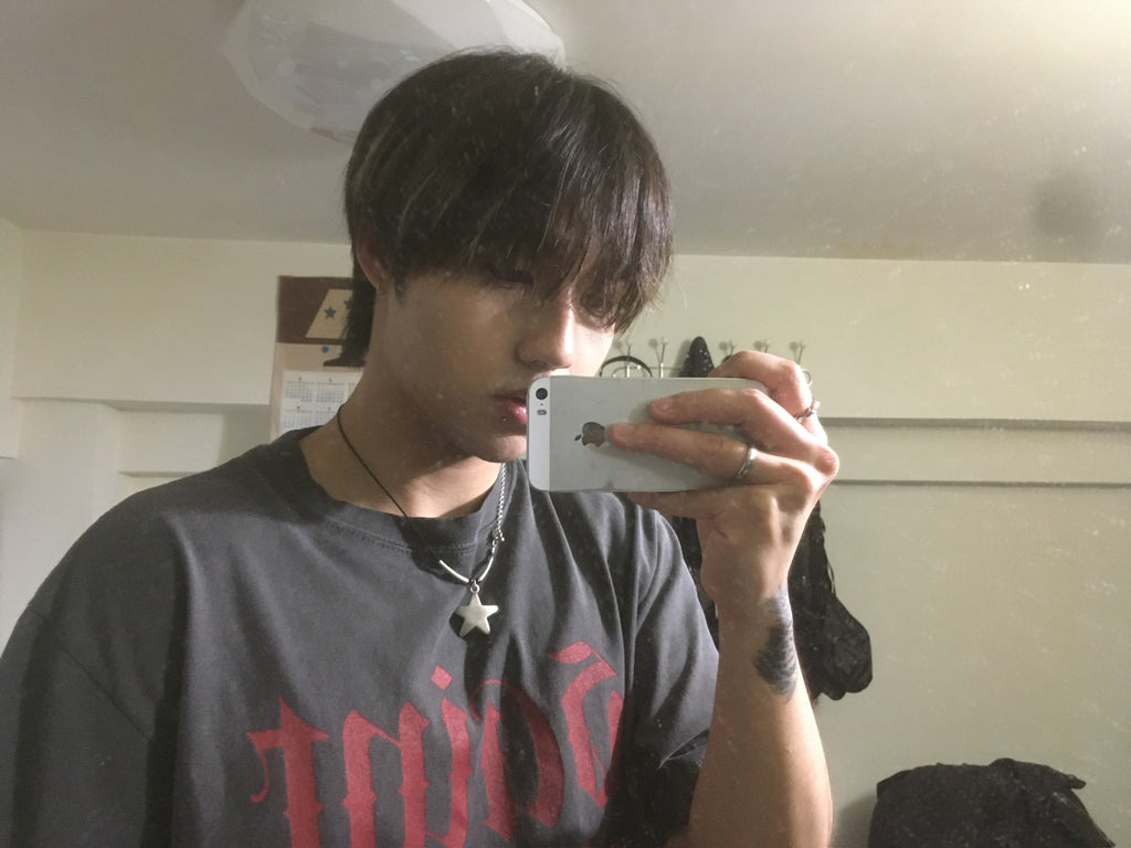 saint washed tee (charcoal)