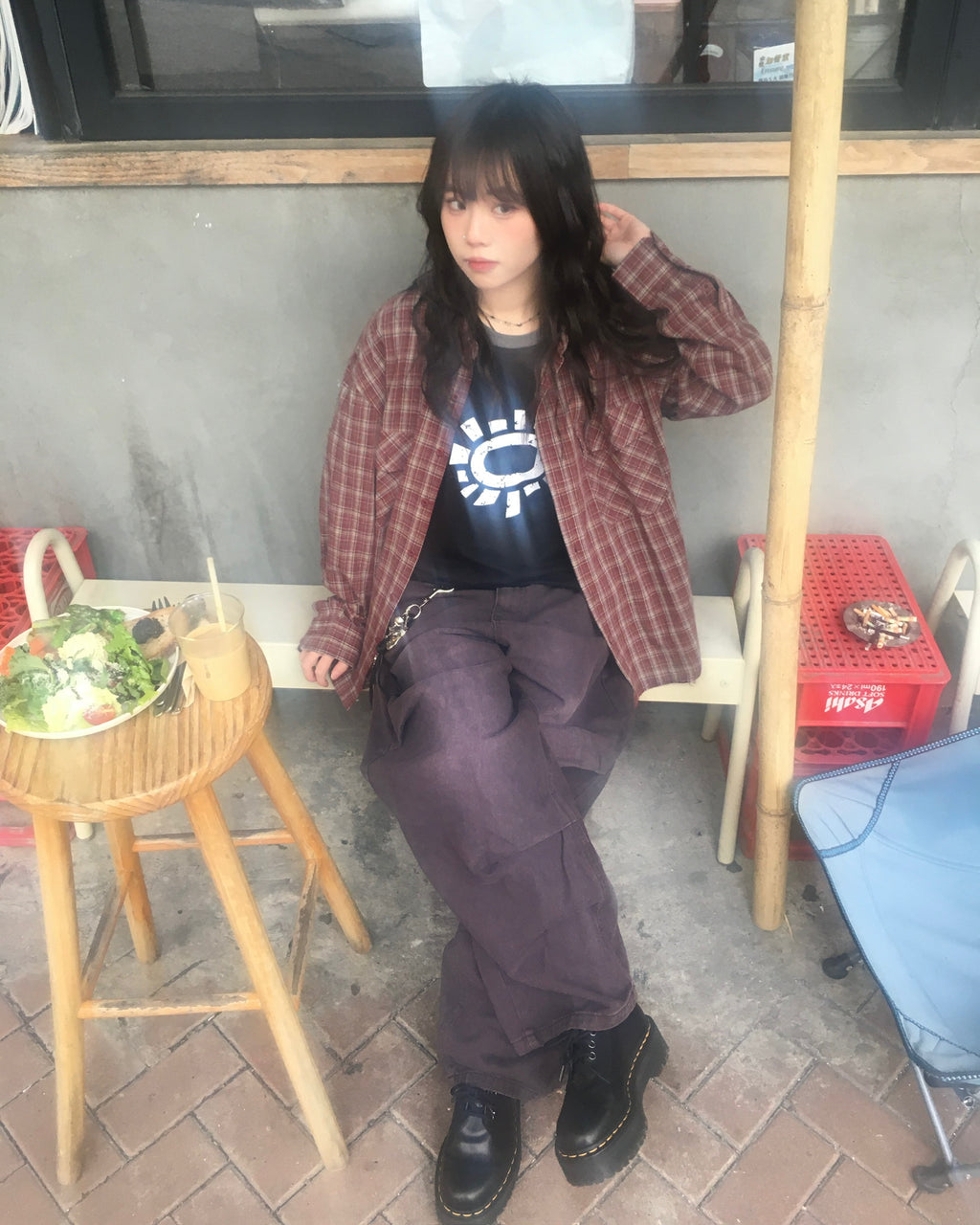 star rivet washed jeans (women)