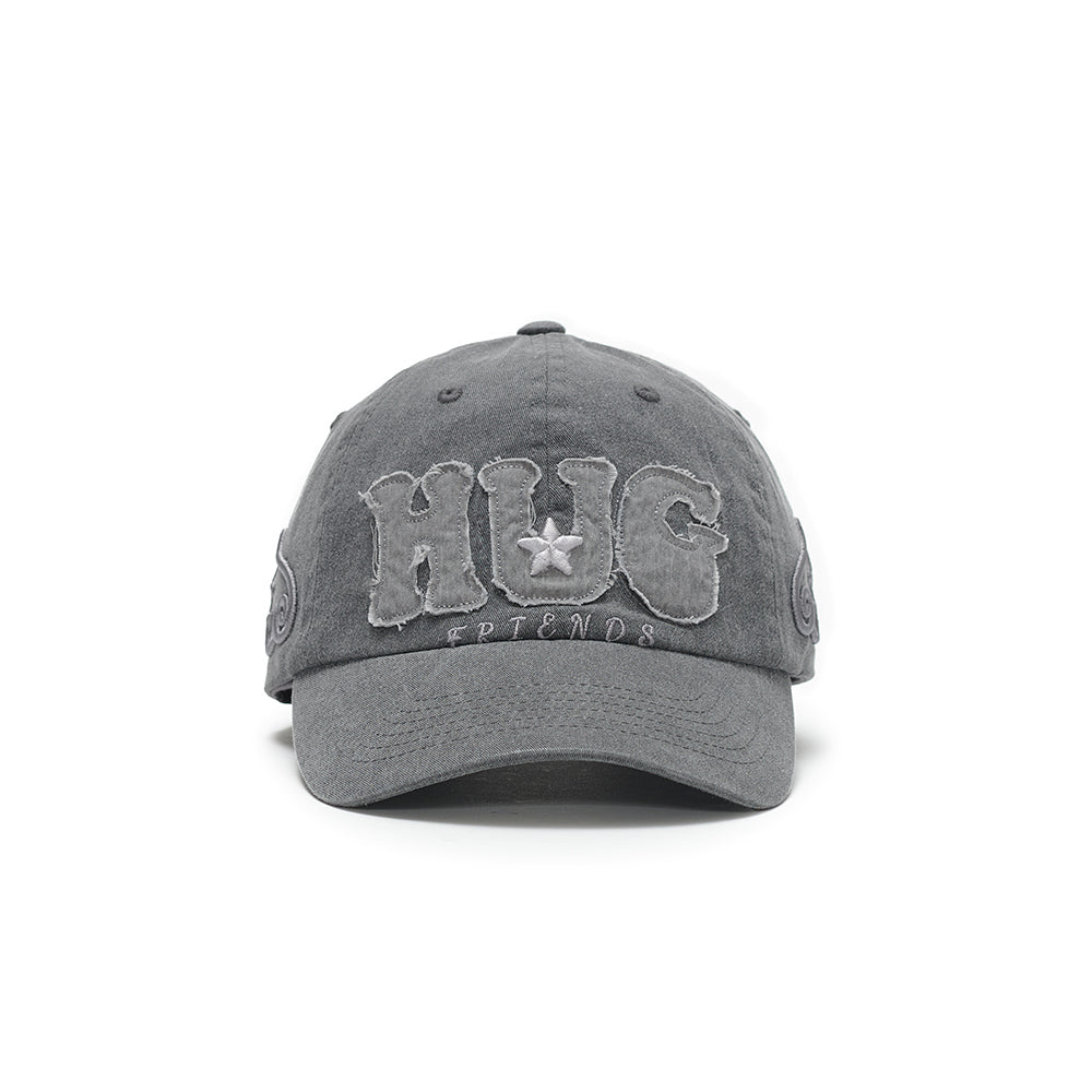 HUGYOURSKIN HUG FRIENDS CAP (CHARCOAL)