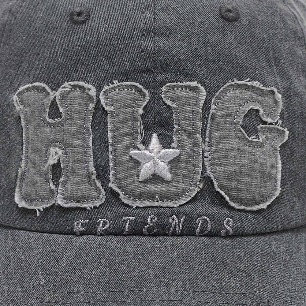 HUGYOURSKIN HUG FRIENDS CAP (CHARCOAL)