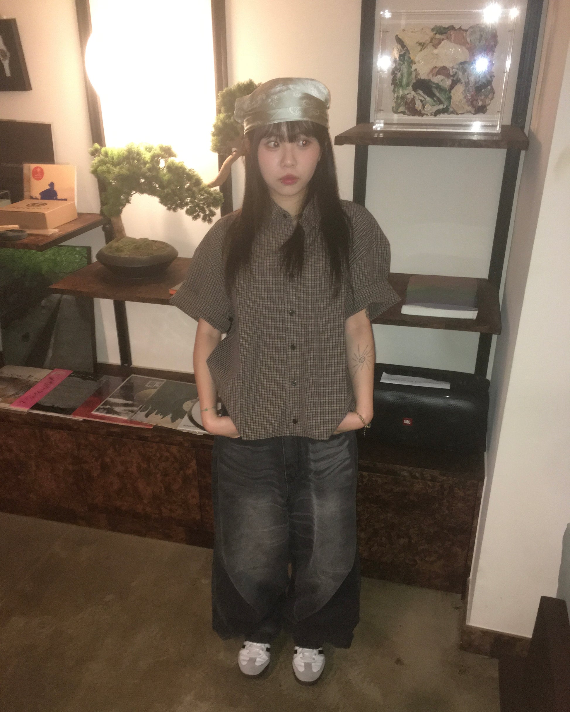 kudo wide jeans (black) (women wear)