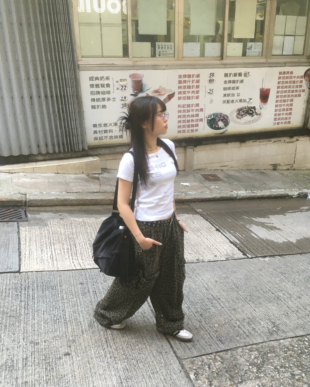 leopard work pants (women wear)