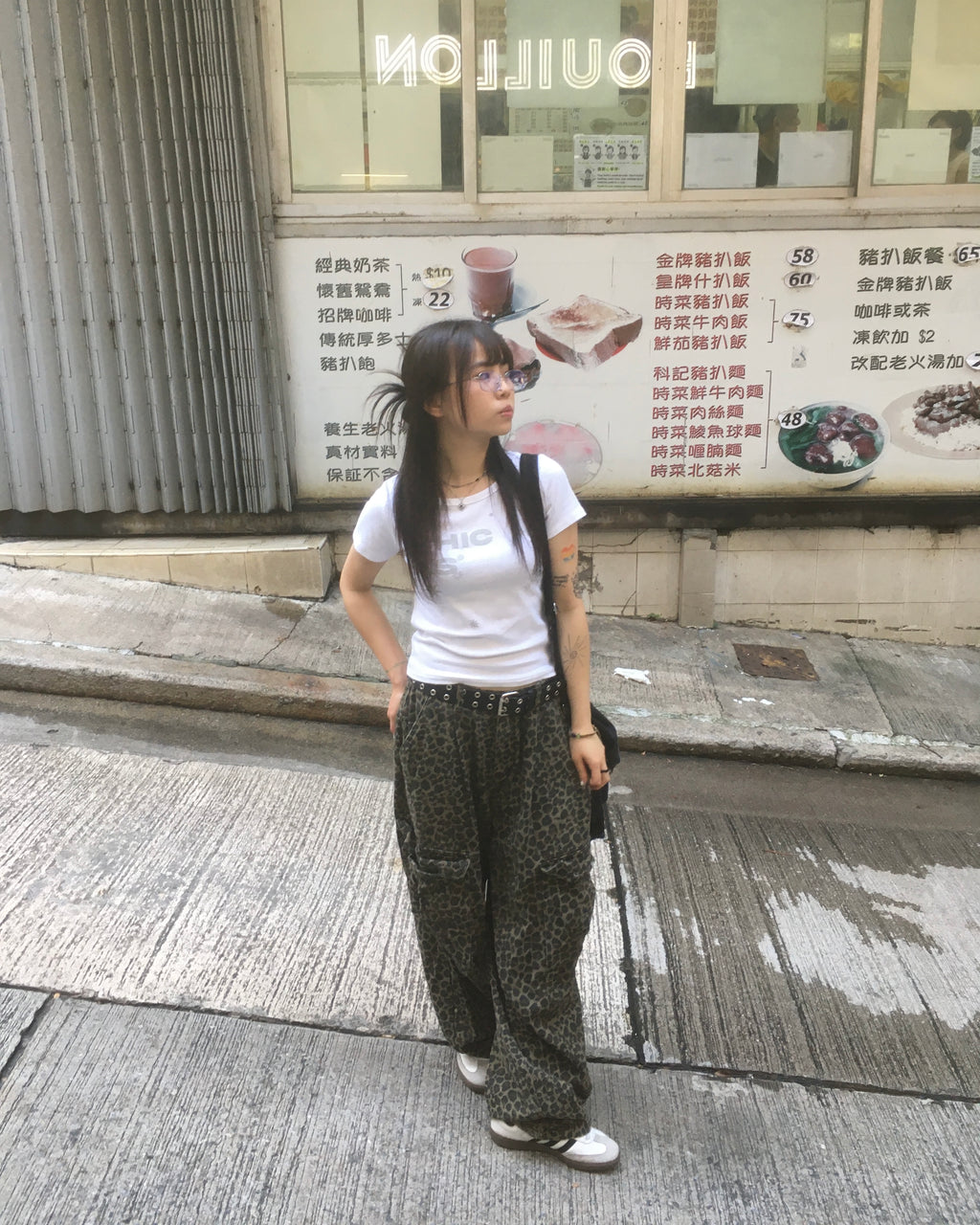 leopard work pants (women wear)