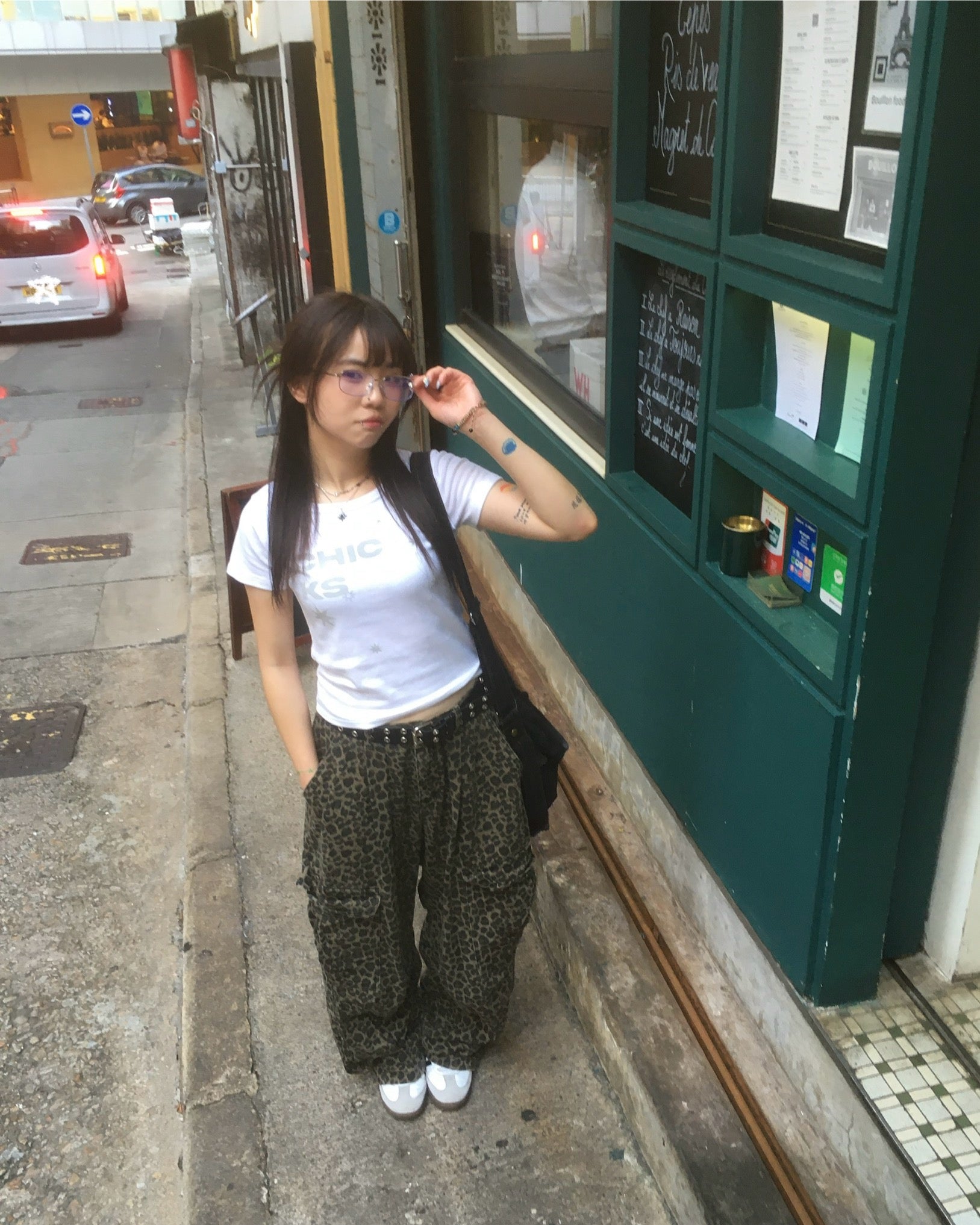 leopard work pants (women wear)
