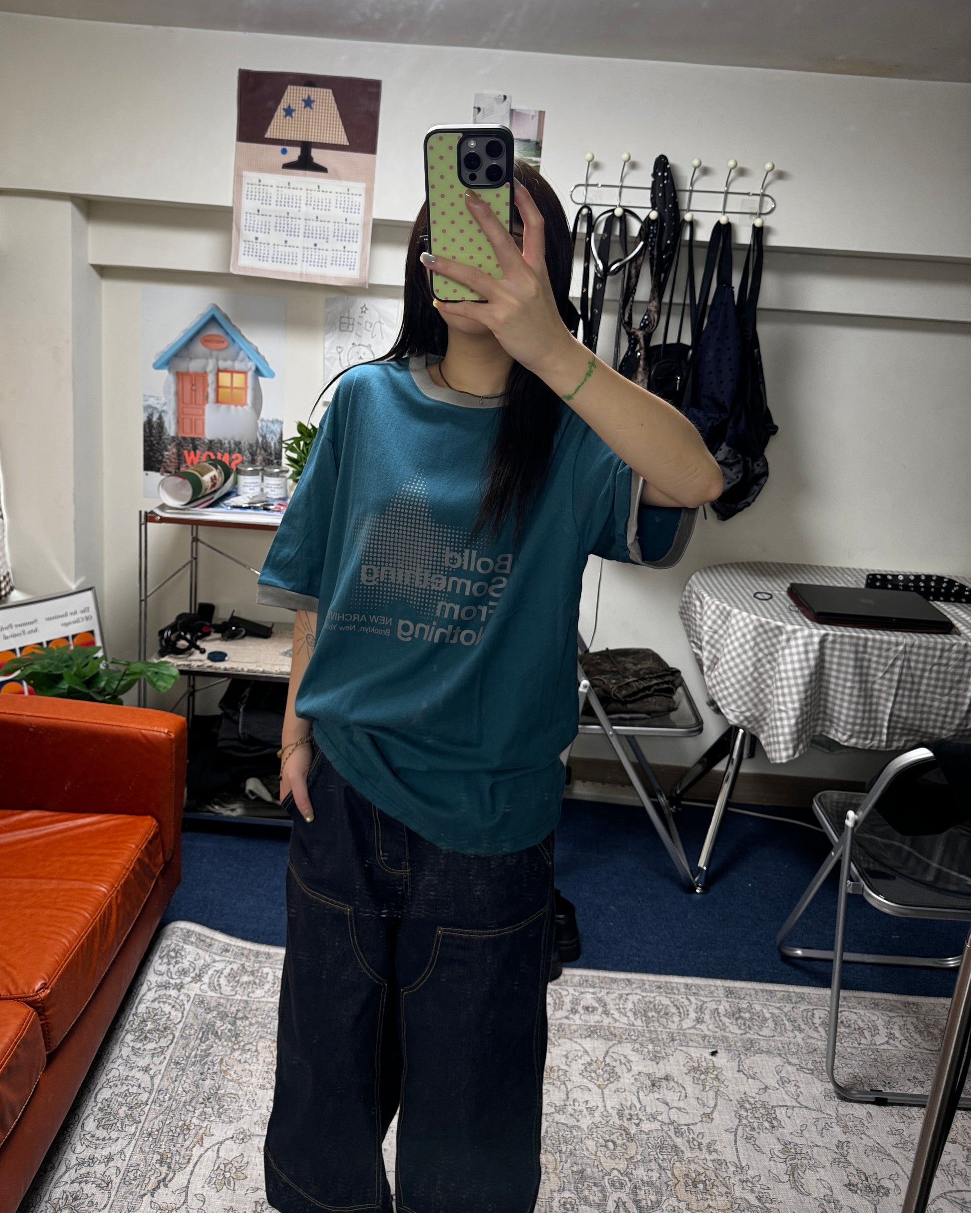 (in stock) bolld coloring tee (blue)