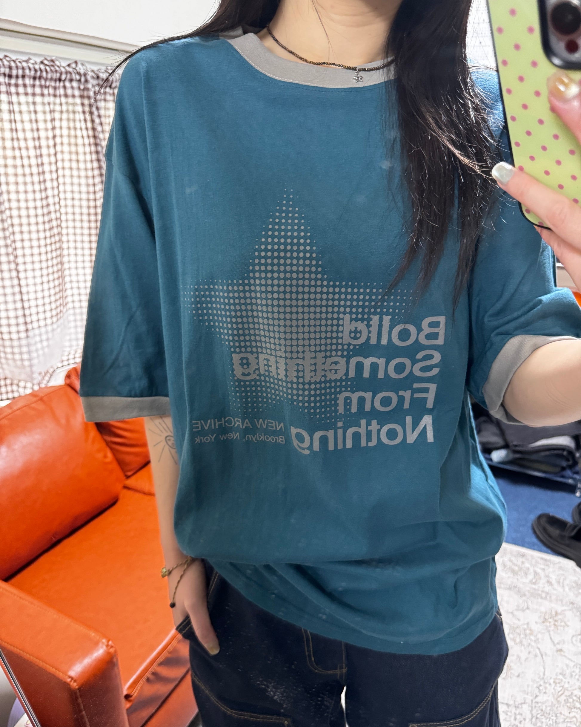 (in stock) bolld coloring tee (blue)