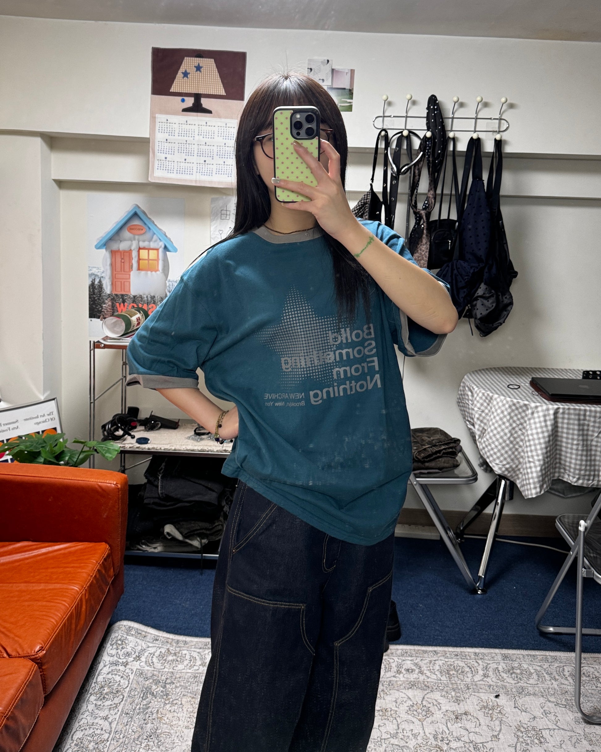 (in stock) bolld coloring tee (blue)