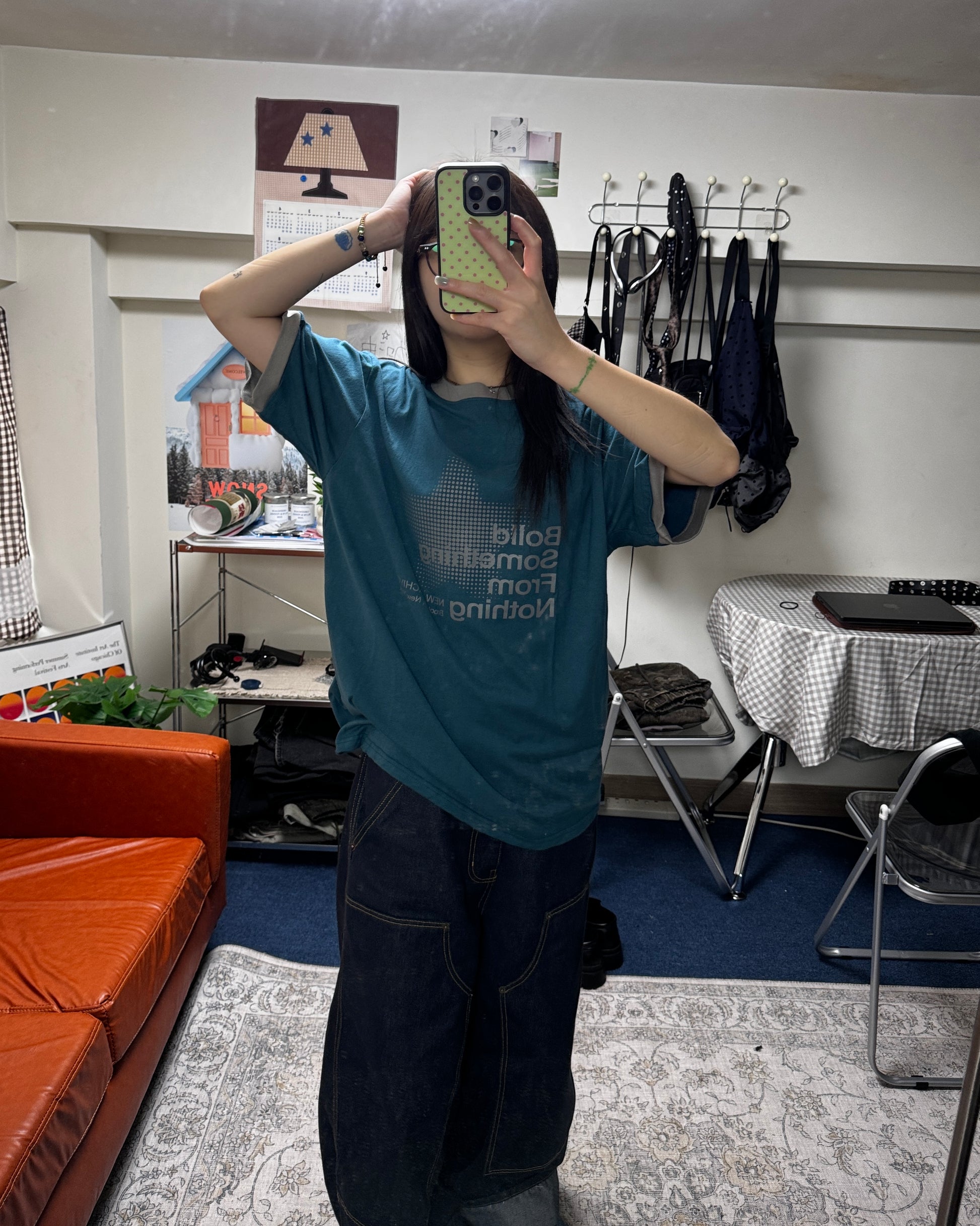 (in stock) bolld coloring tee (blue)