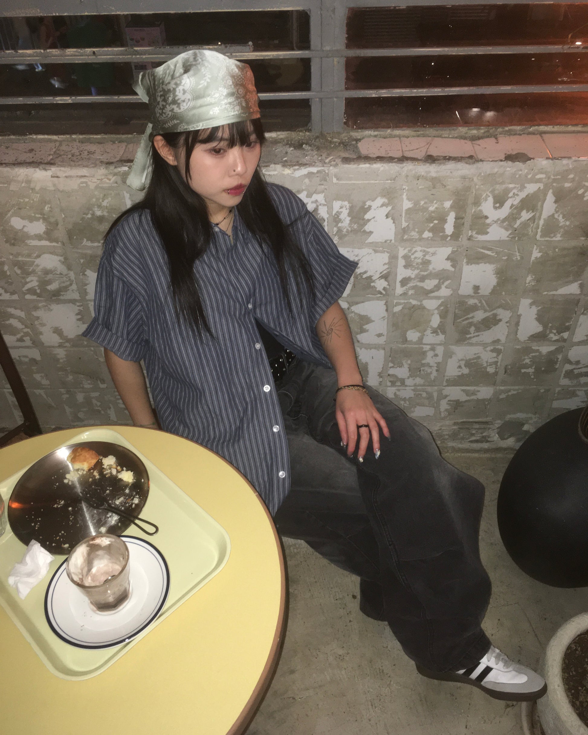 flax striped line shirt (women wear)