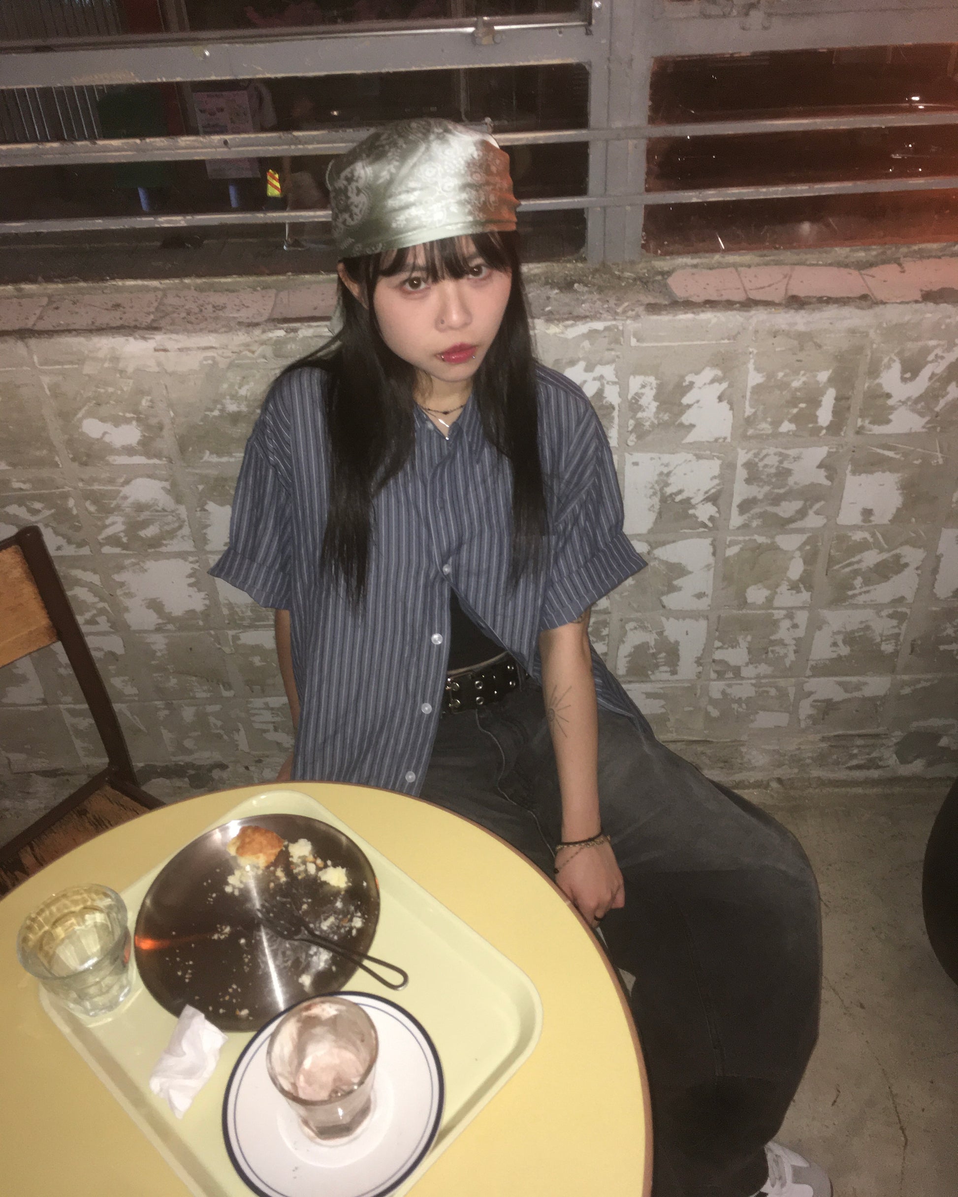 flax striped line shirt (women wear)