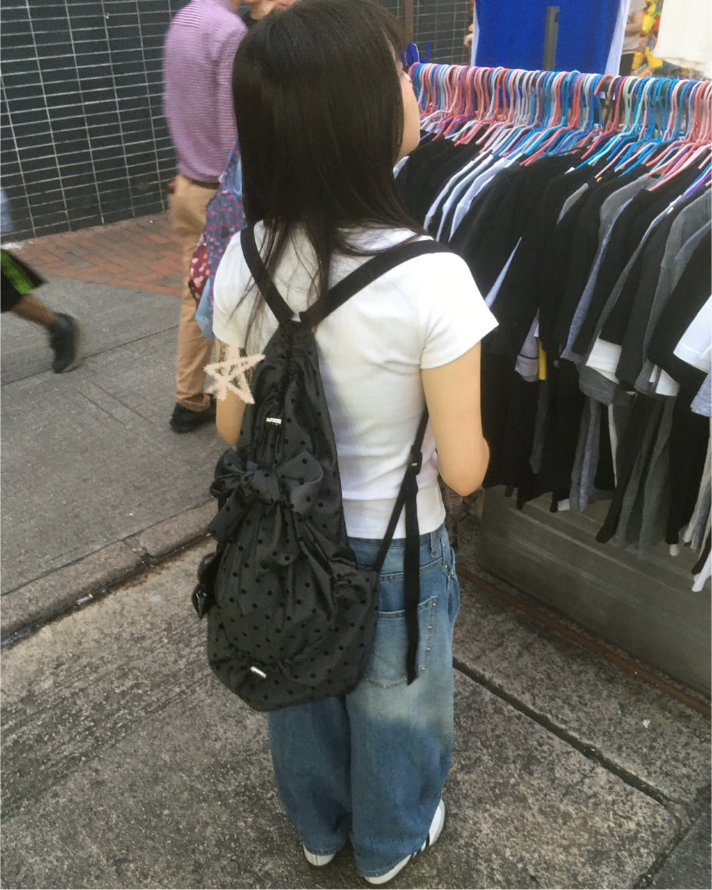dot backpack (black)