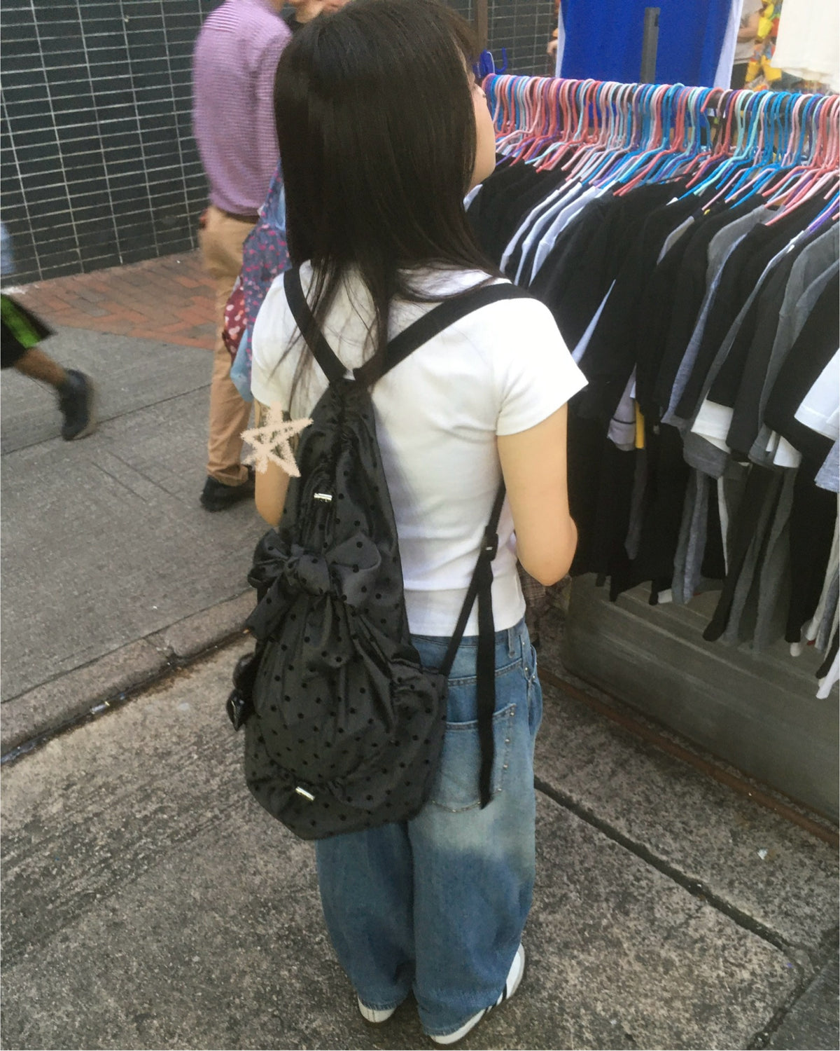 dot backpack (black)