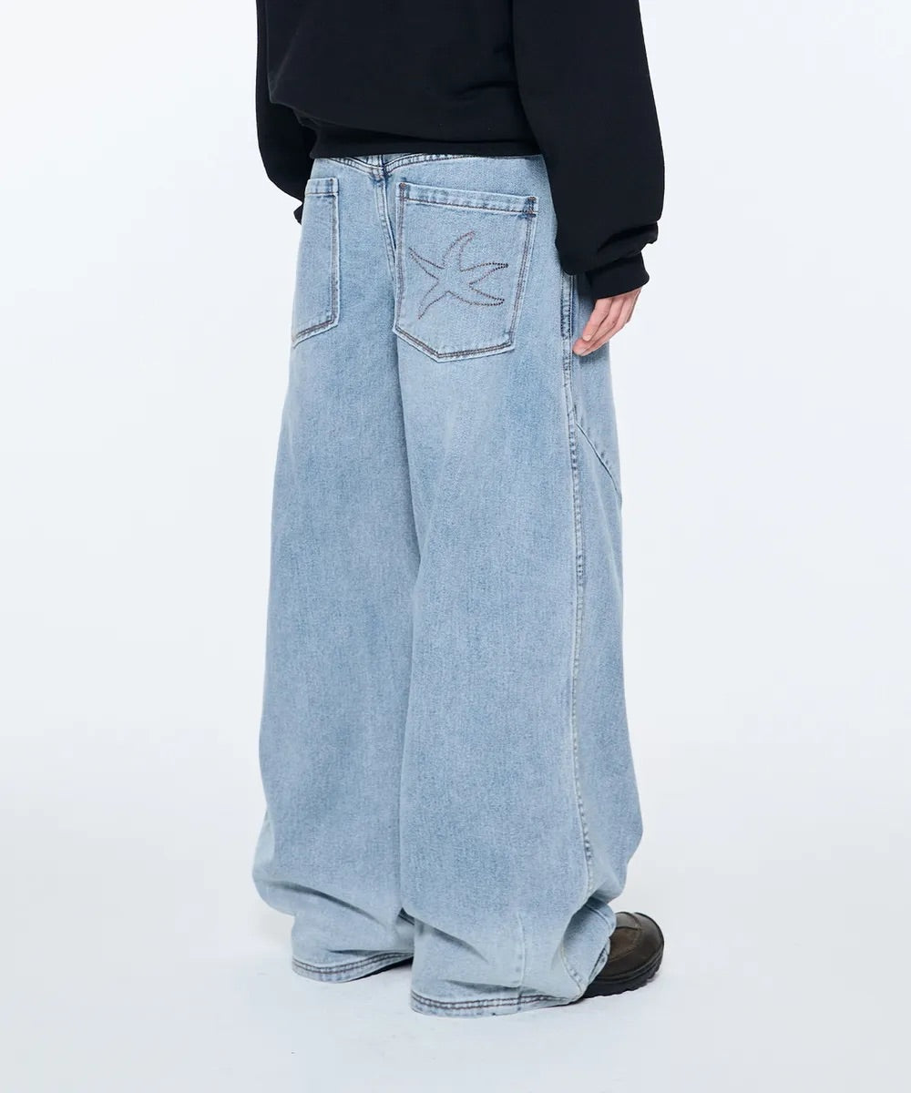 TCM STARFISH DENIM PANTS (BLUE)