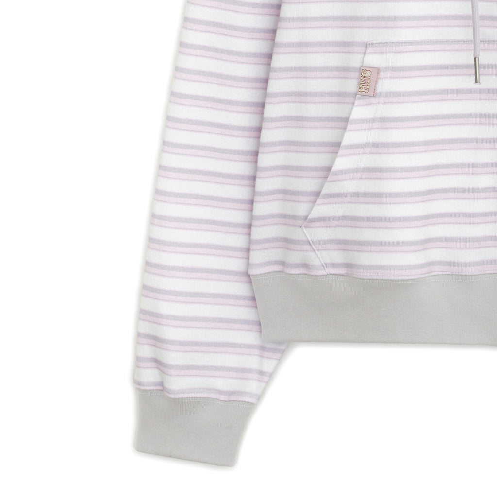 HUGYOURSKIN STRIPE KORILAKKUMA HOODIE ZIP-UP (PINK)