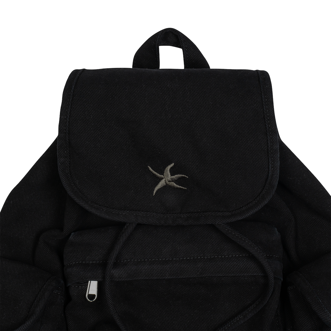 TCM STARFISH DENIM BACKPACK (BLACK)
