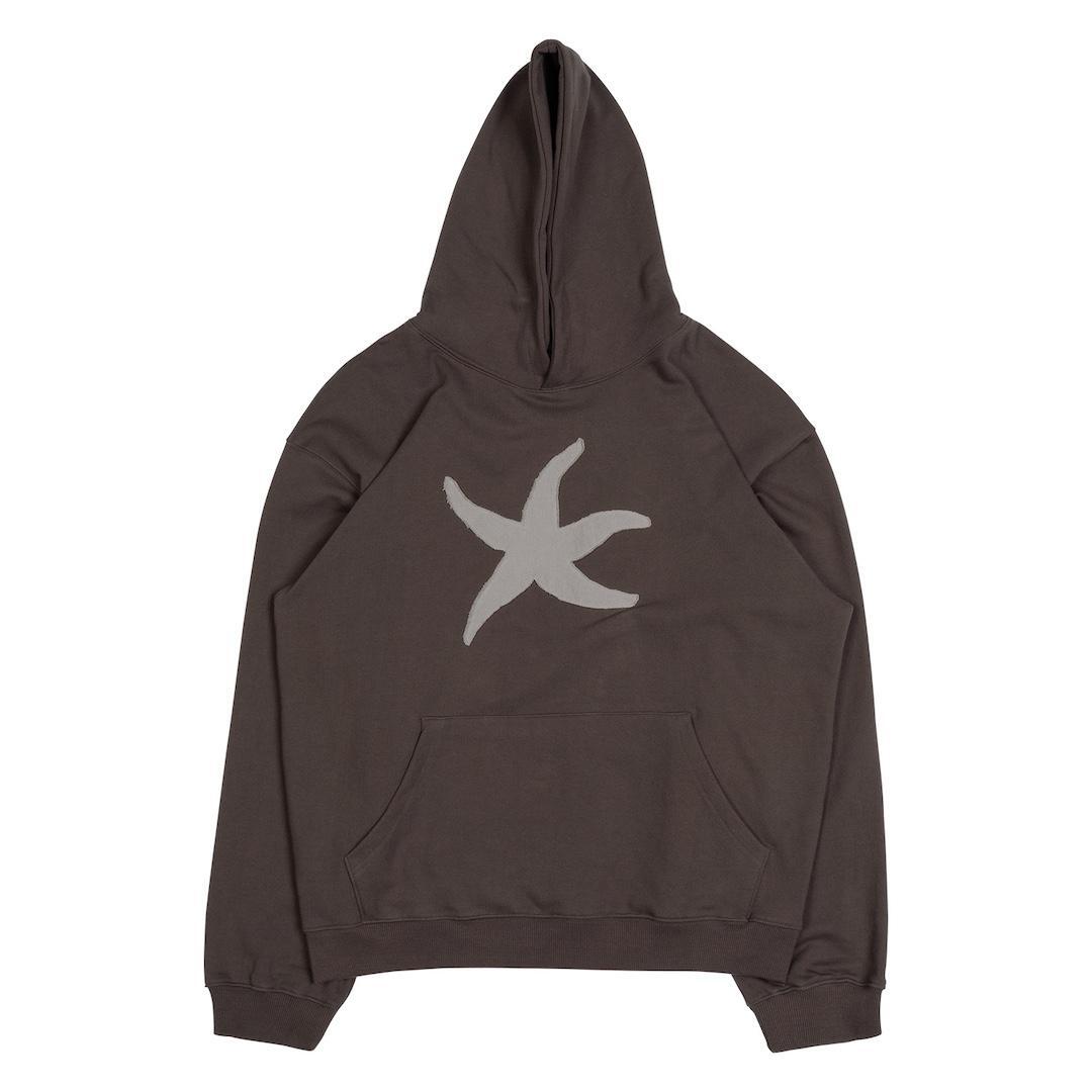 TCM VINTAGE STARFISH HOODIE (BROWN)