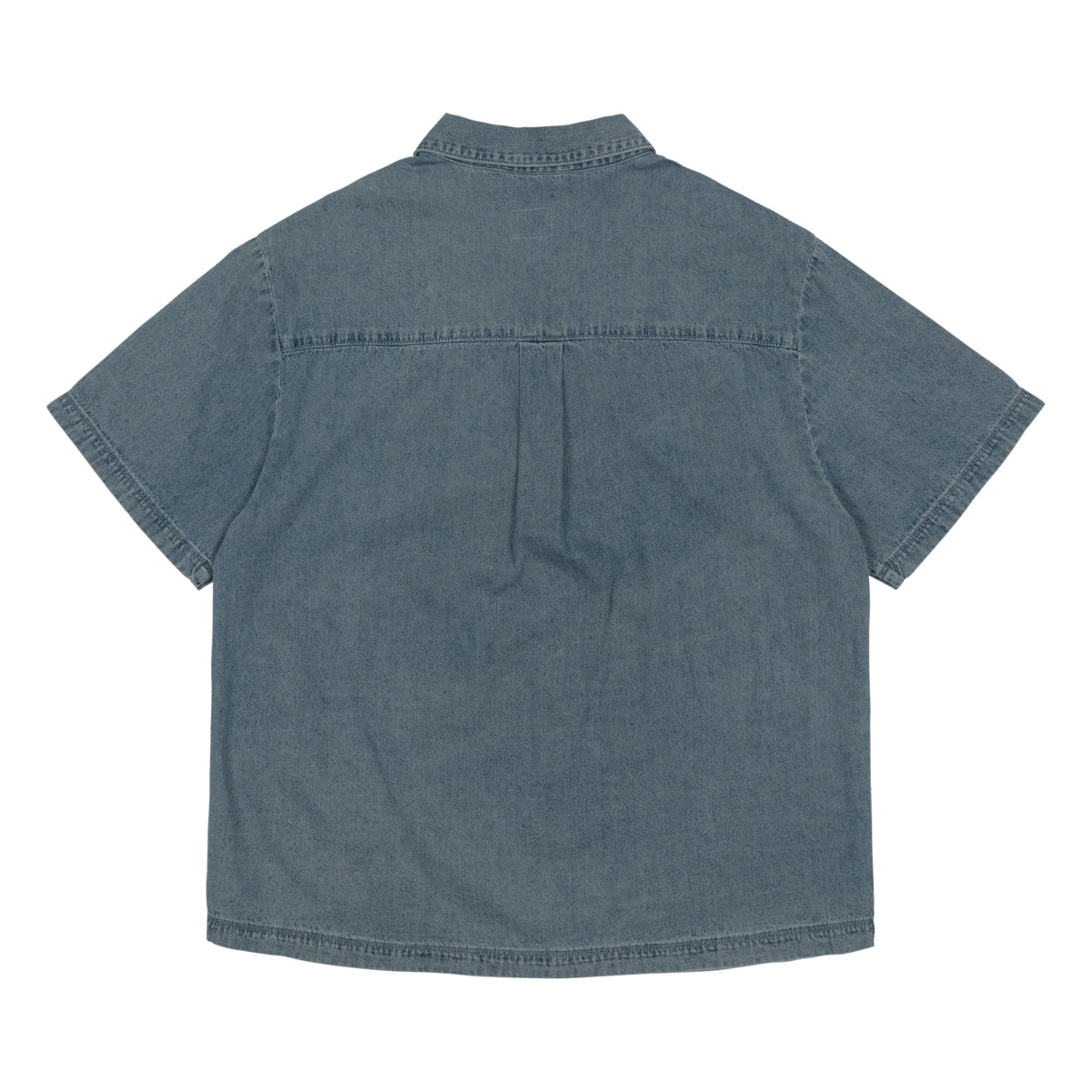 TCM MINI LOGO DENIM HALF SHIRTS (BLUE)