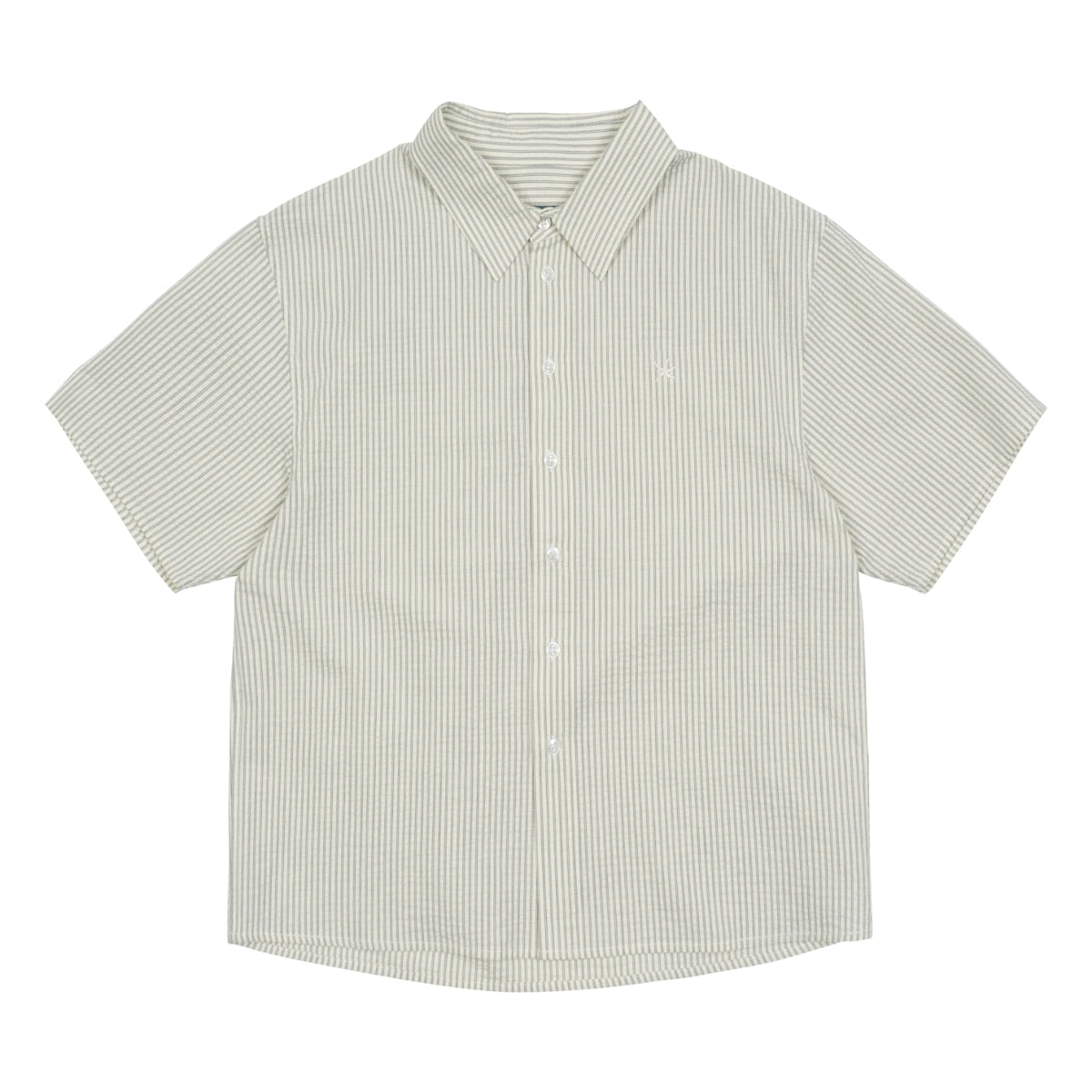 TCM MINI LOGO STRIPE HALF SHIRTS (BEIGE)